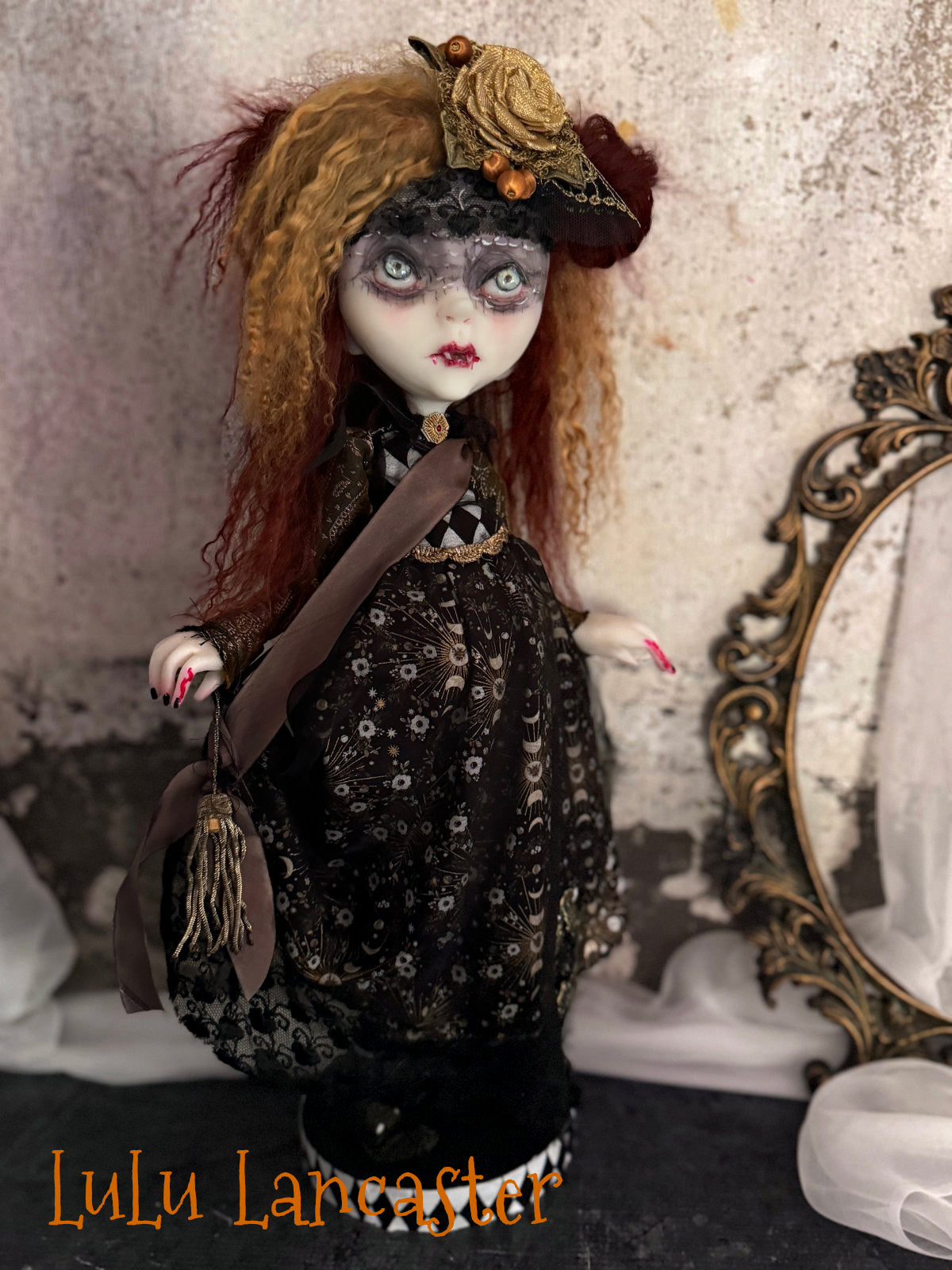 Maricara Holiday Vampire Original LuLu Lancaster Art Doll