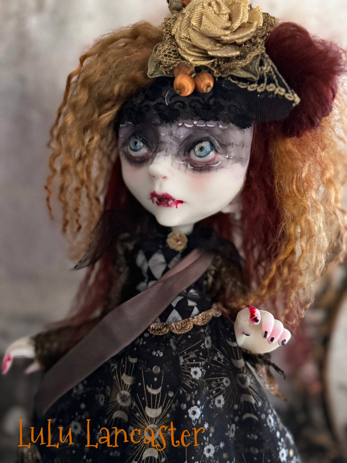 Maricara Holiday Vampire Original LuLu Lancaster Art Doll