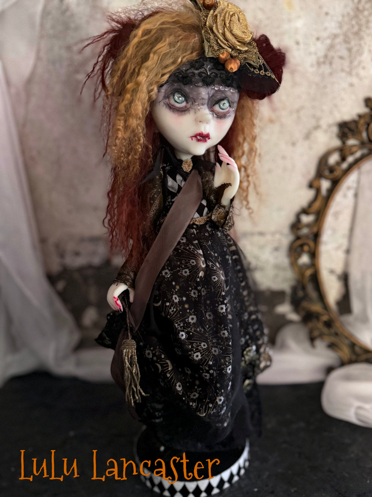 Maricara Holiday Vampire Original LuLu Lancaster Art Doll