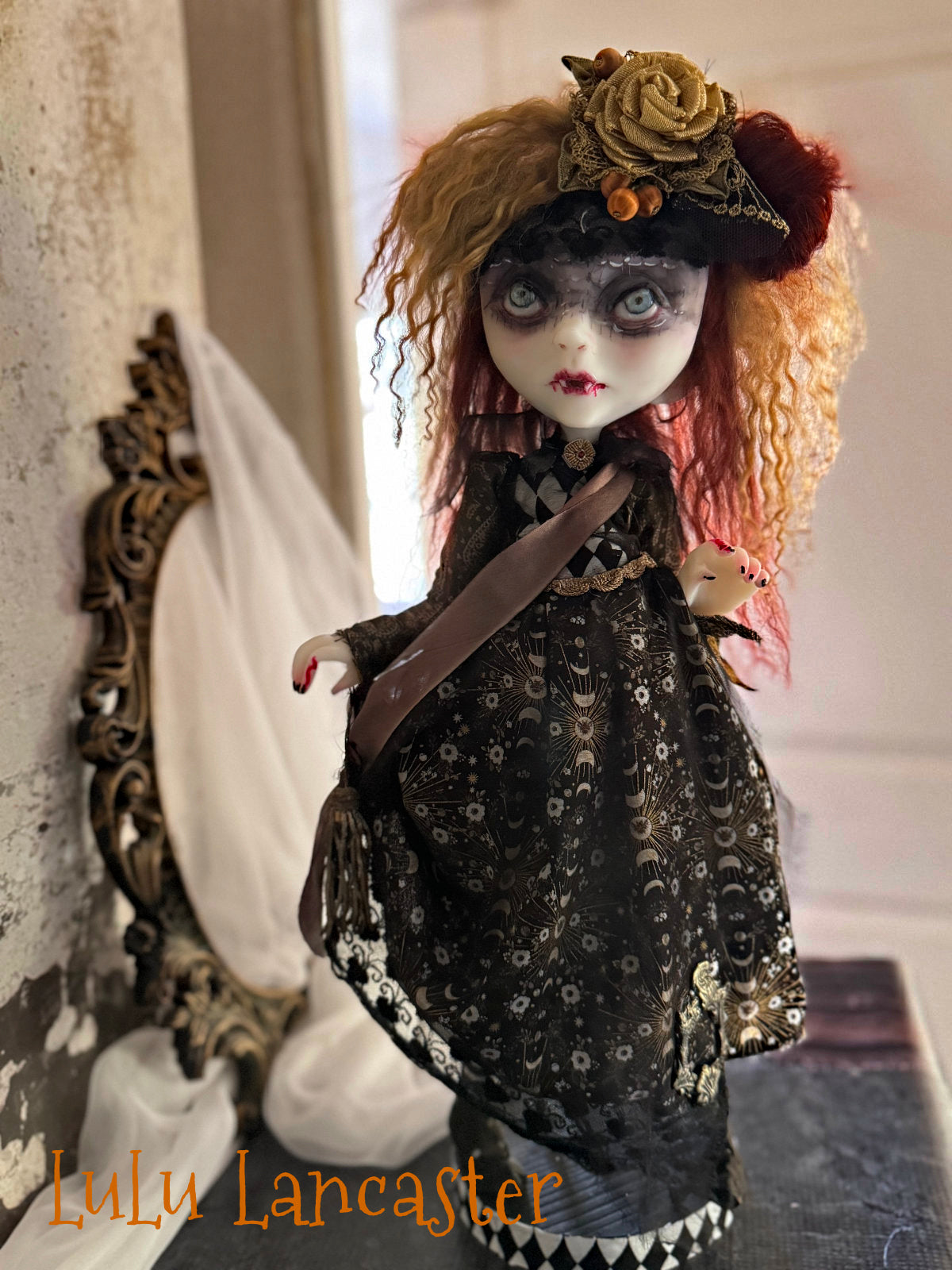 Maricara Holiday Vampire Original LuLu Lancaster Art Doll