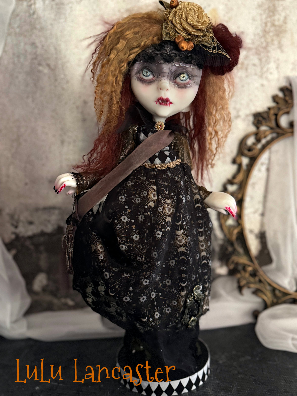 Maricara Holiday Vampire Original LuLu Lancaster Art Doll