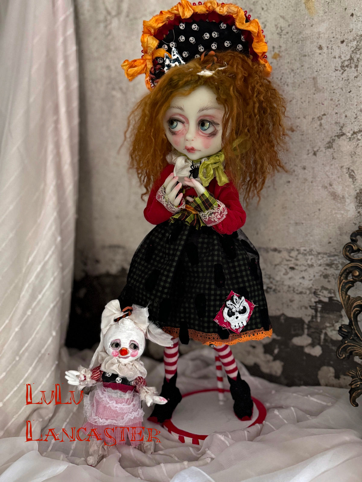 Marion Gothmas Gloomy halloween Christmas mash up Original LuLu Lancaster Art Doll