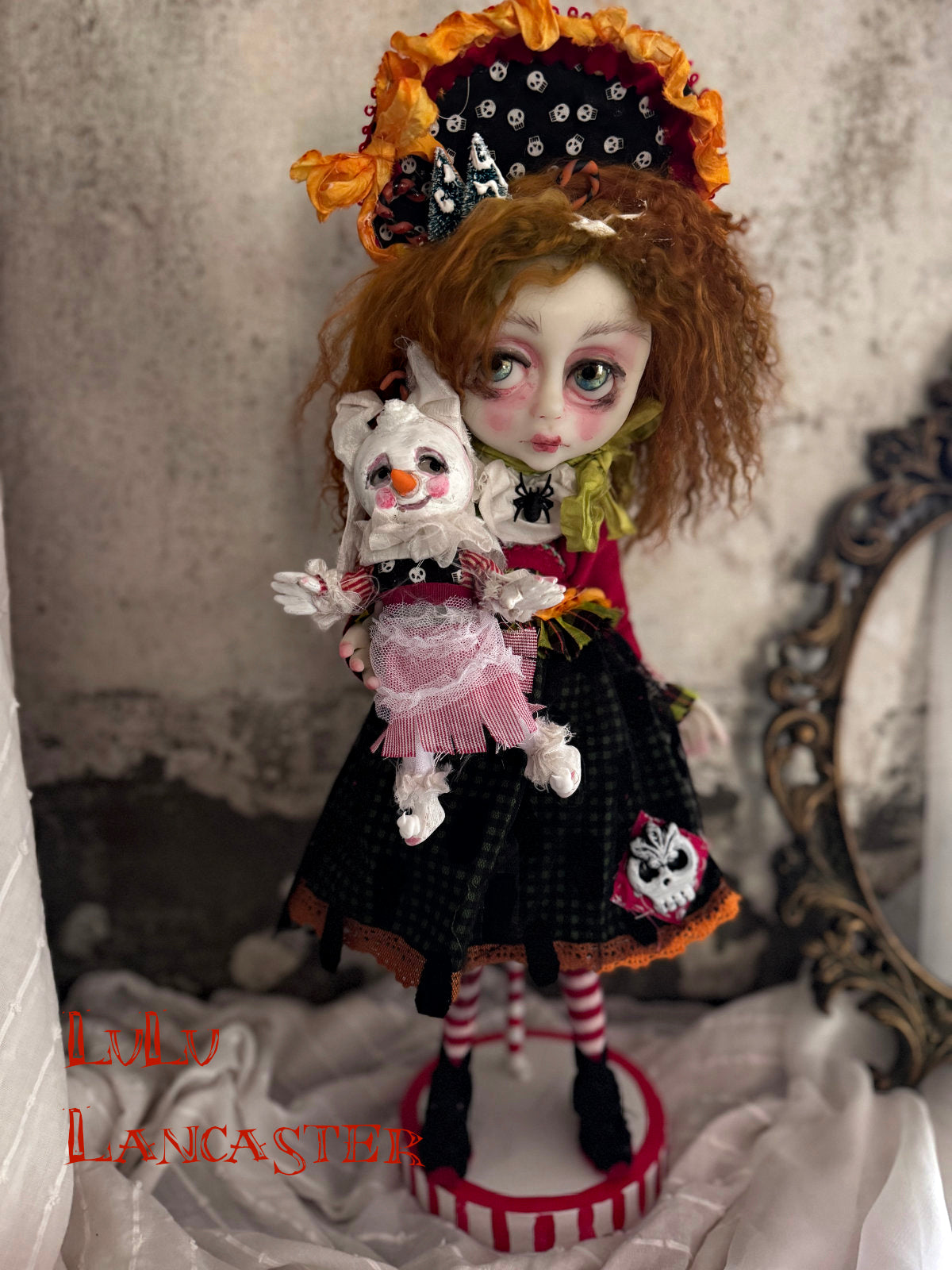 Marion Gothmas Gloomy halloween Christmas mash up Original LuLu Lancaster Art Doll