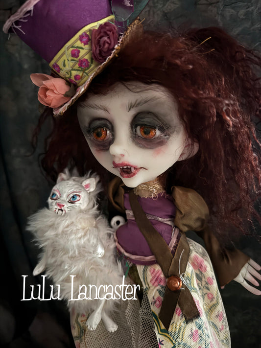 Marnie and Marshmallow Vampire Original LuLu Lancaster Art Doll