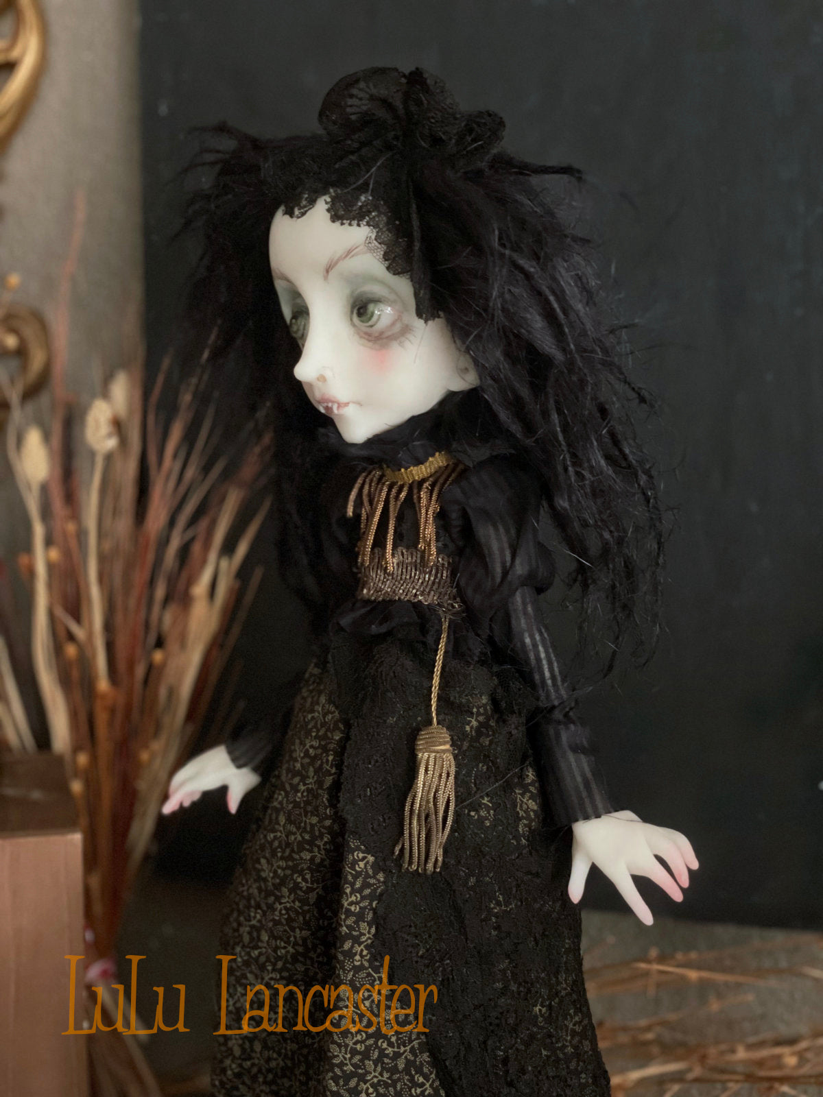 Marvanya the vampire Original LuLu Lancaster Halloween Art Doll