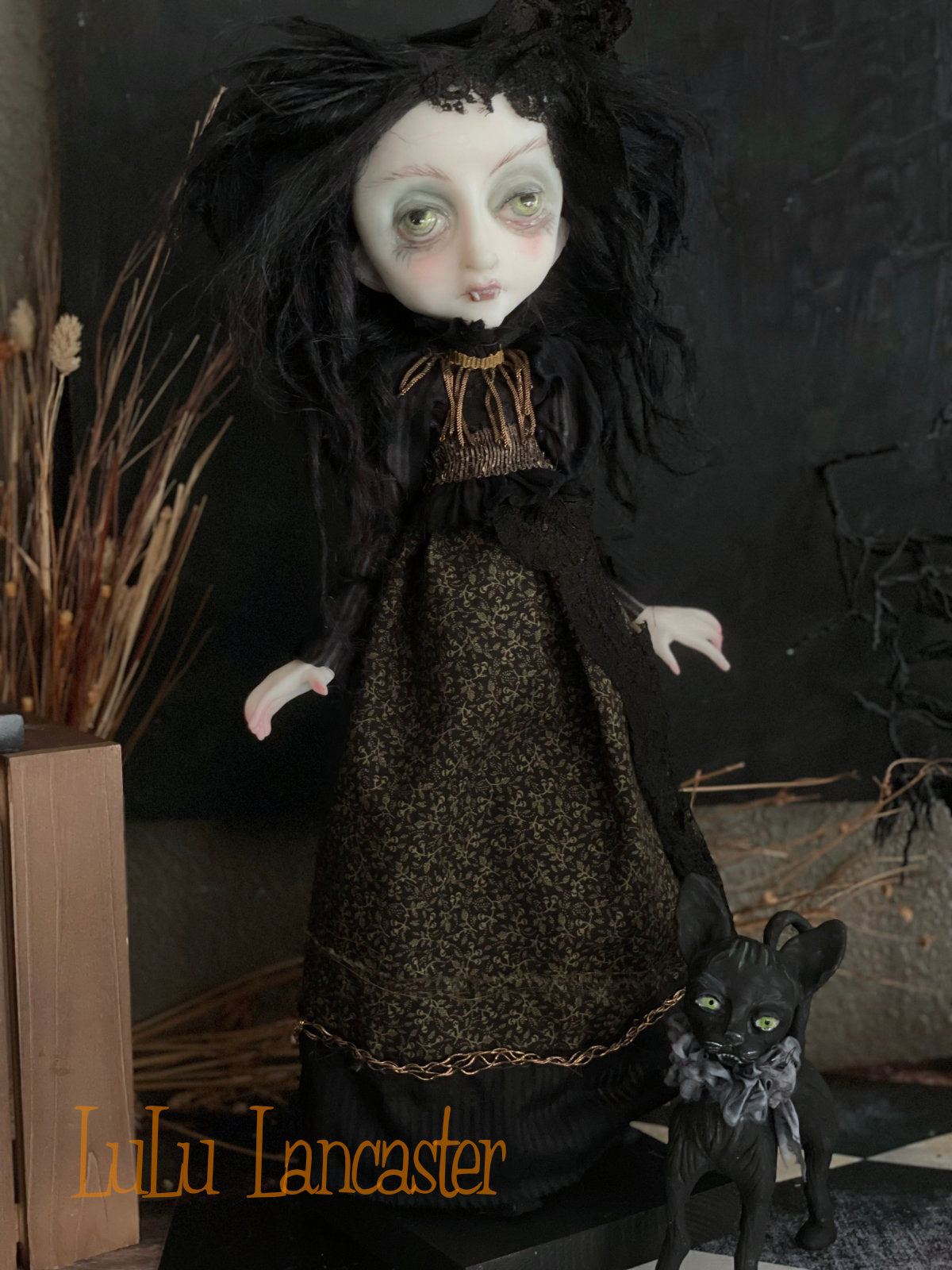 Marvanya the vampire Original LuLu Lancaster Halloween Art Doll