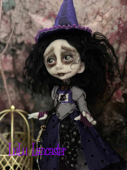 Maurina and Max Witchy Halloween ~Original LuLu Lancaster Art Doll