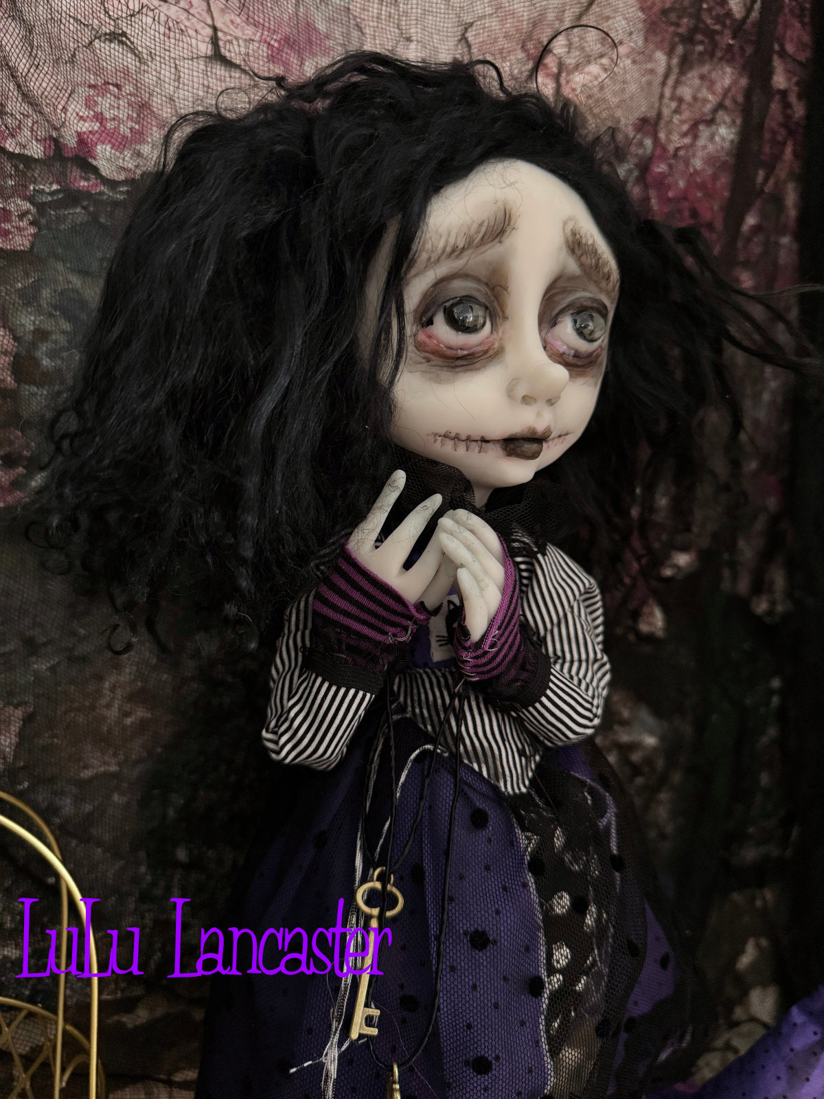 Maurina and Max Witchy Halloween ~Original LuLu Lancaster Art Doll