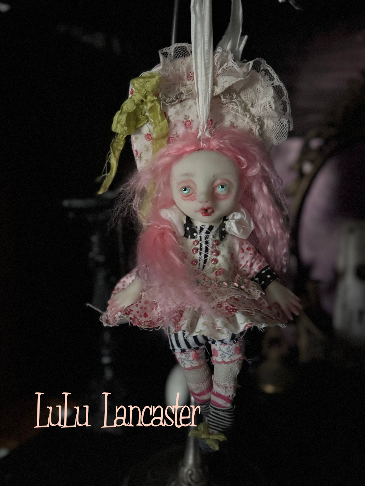 Midge Mini Biter hanging Valloween Original LuLu Lancaster Art Doll