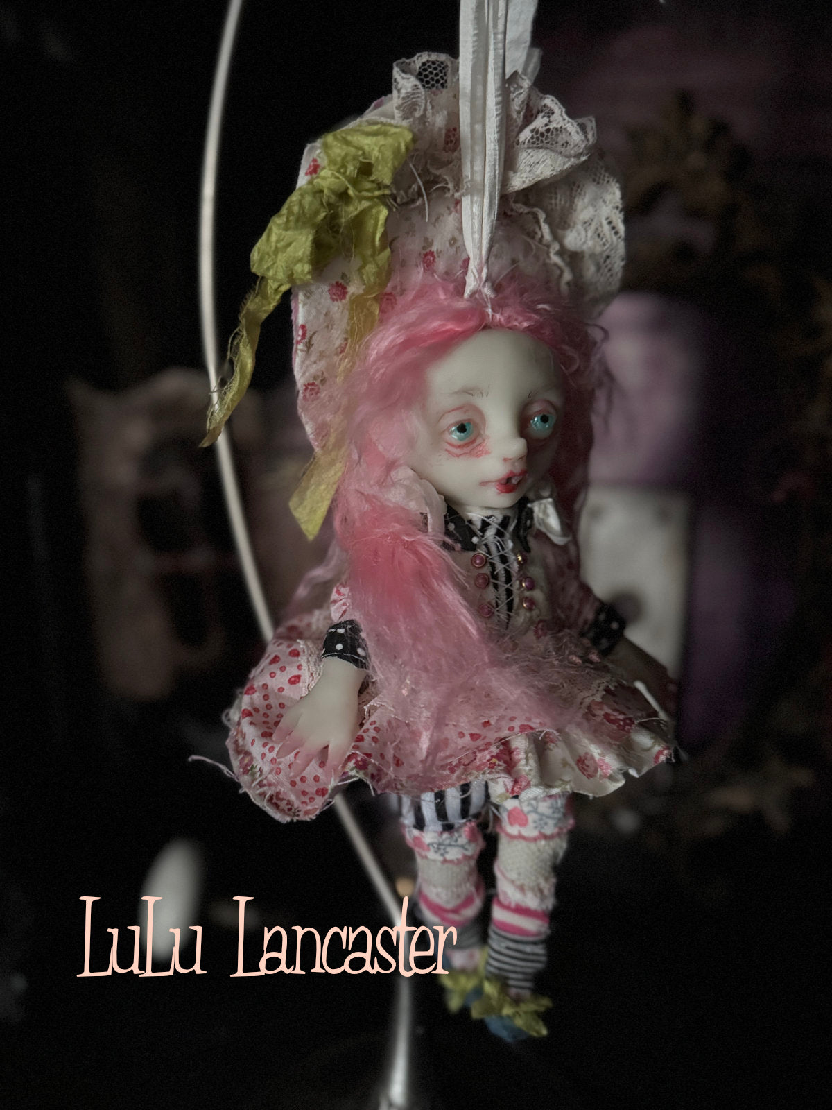 Midge Mini Biter hanging Valloween Original LuLu Lancaster Art Doll