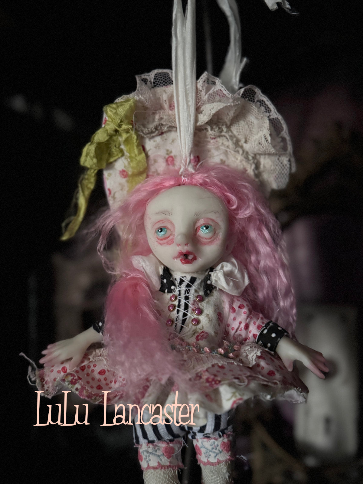 Midge Mini Biter hanging Valloween Original LuLu Lancaster Art Doll