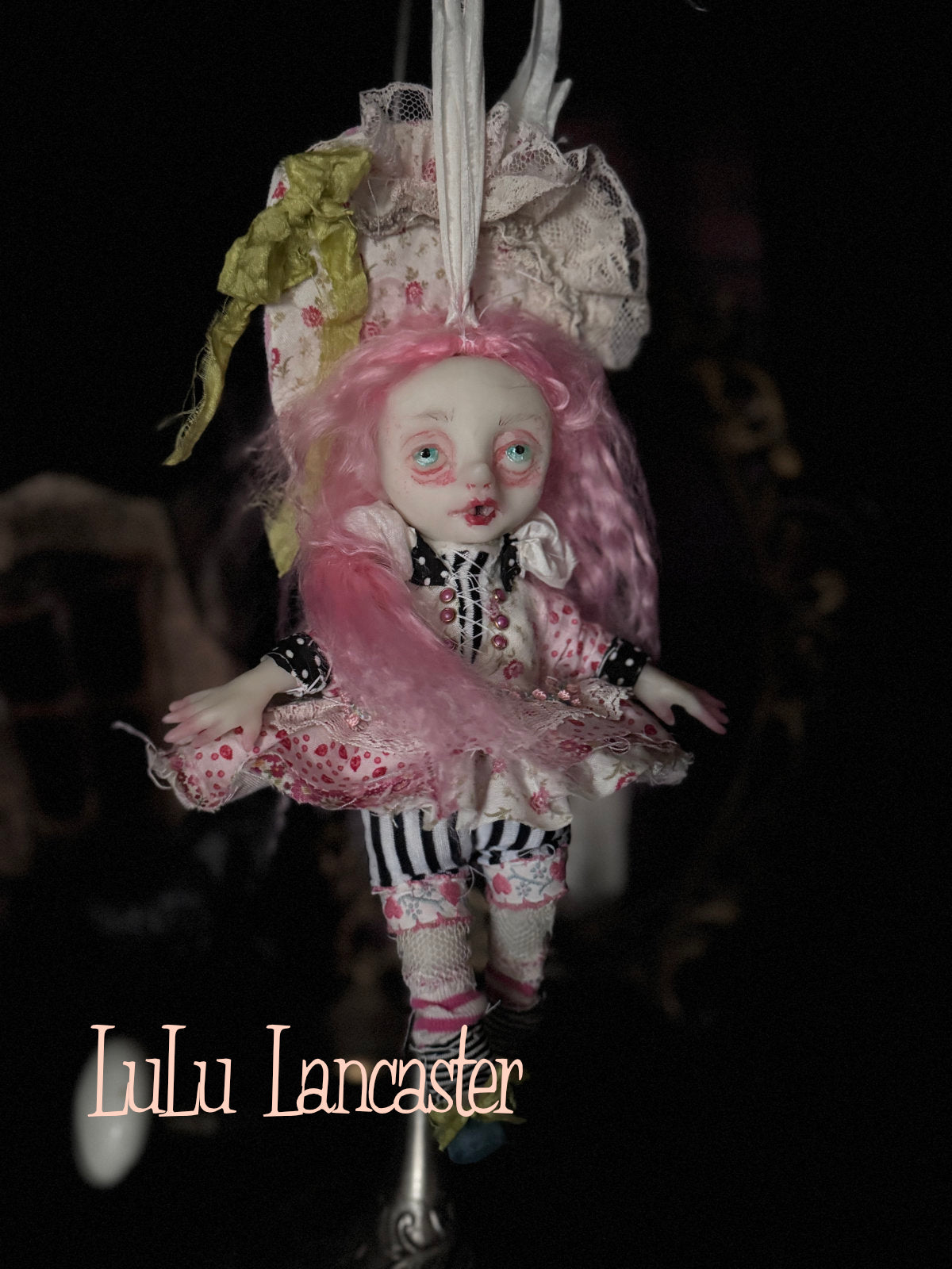 Midge Mini Biter hanging Valloween Original LuLu Lancaster Art Doll