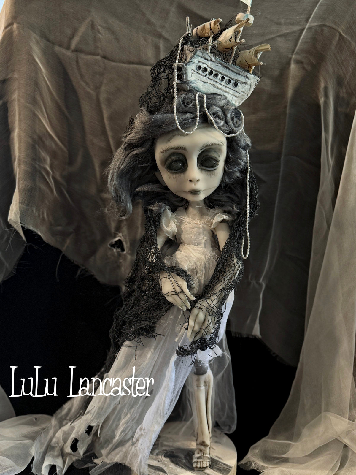 The Mizzen Widow Ghost ship ~Original LuLu Lancaster Art Doll