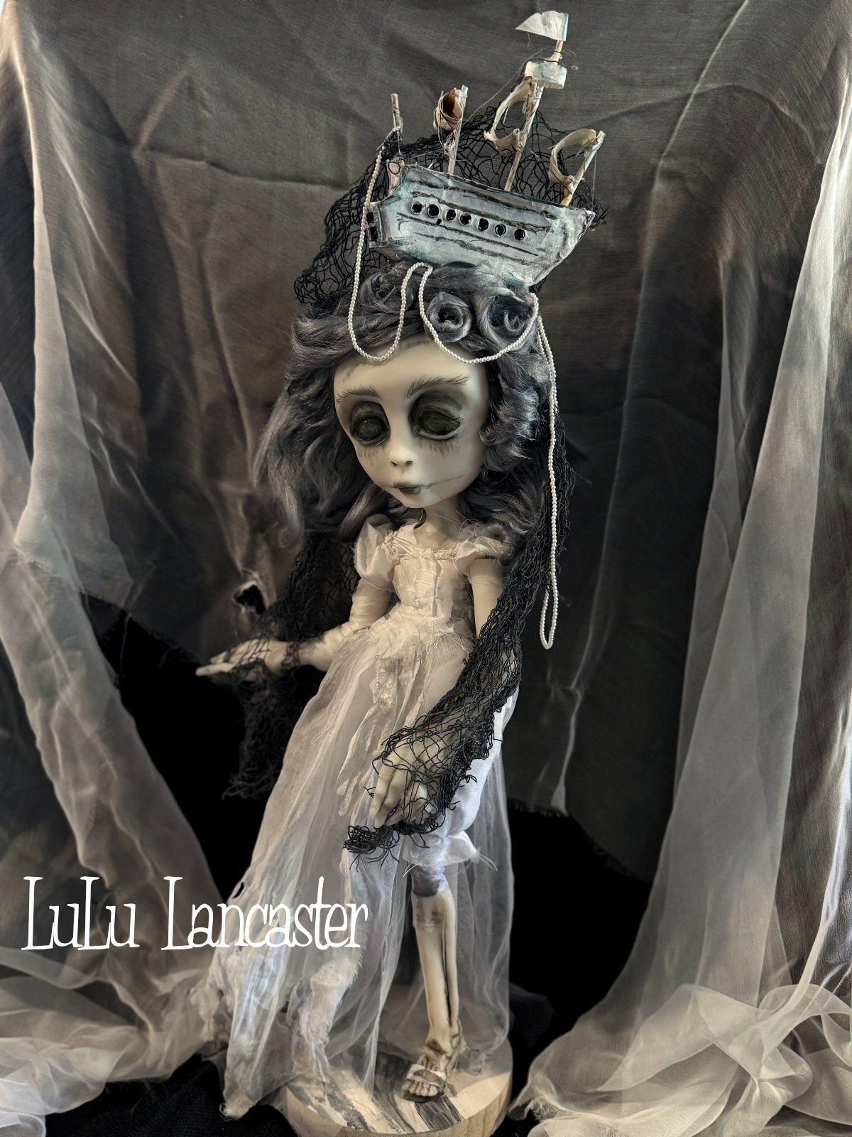 The Mizzen Widow Ghost ship ~Original LuLu Lancaster Art Doll