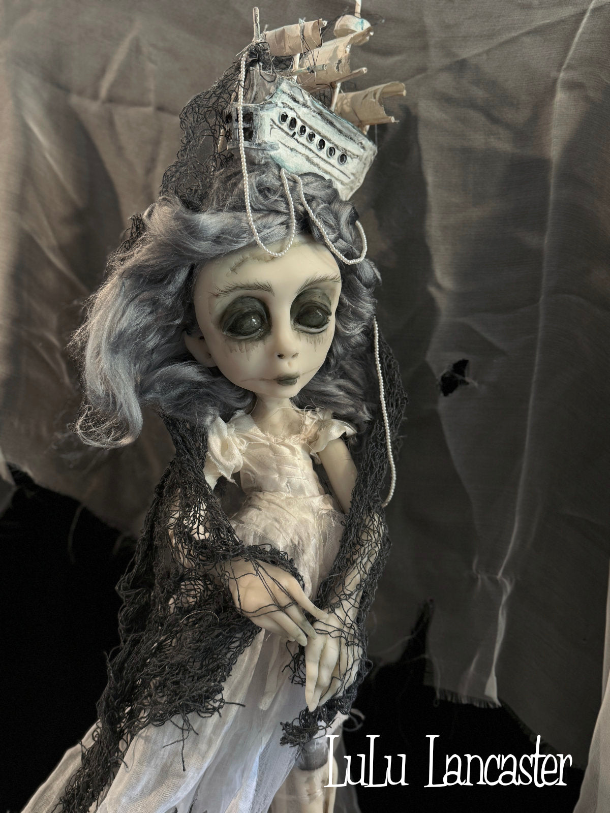 The Mizzen Widow Ghost ship ~Original LuLu Lancaster Art Doll