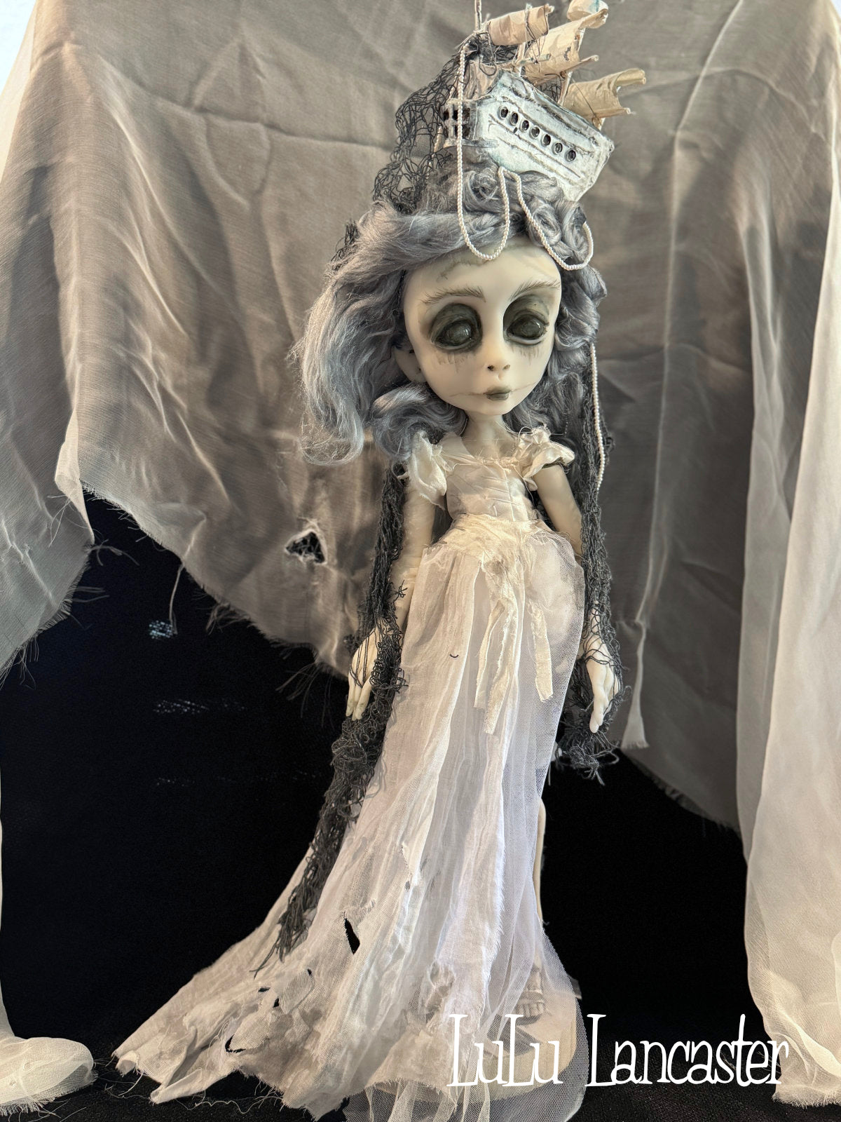 The Mizzen Widow Ghost ship ~Original LuLu Lancaster Art Doll