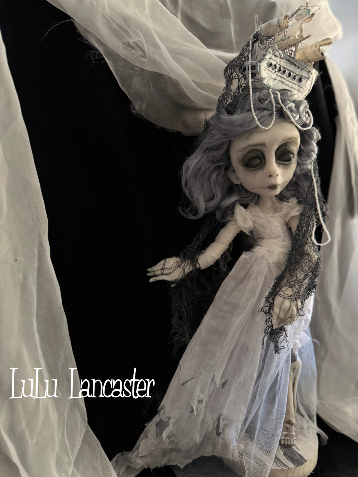 The Mizzen Widow Ghost ship ~Original LuLu Lancaster Art Doll