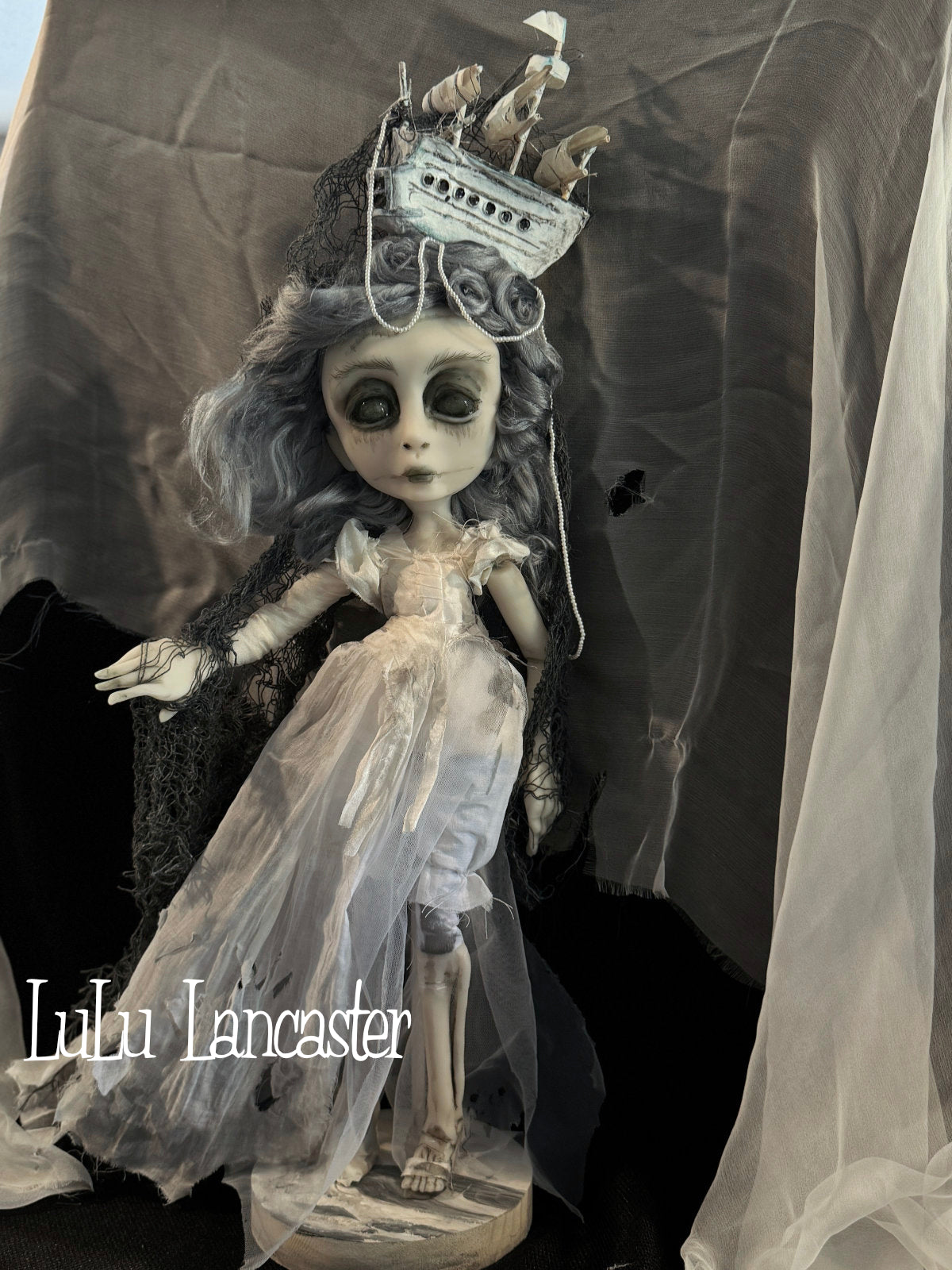 The Mizzen Widow Ghost ship ~Original LuLu Lancaster Art Doll