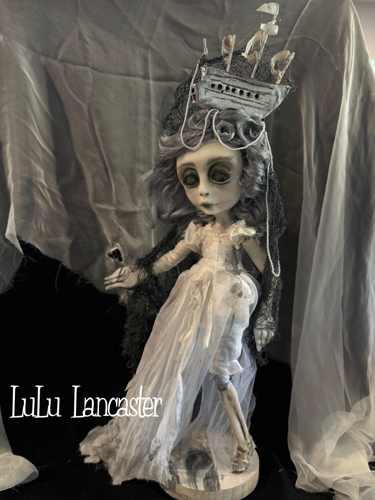 The Mizzen Widow Ghost ship ~Original LuLu Lancaster Art Doll