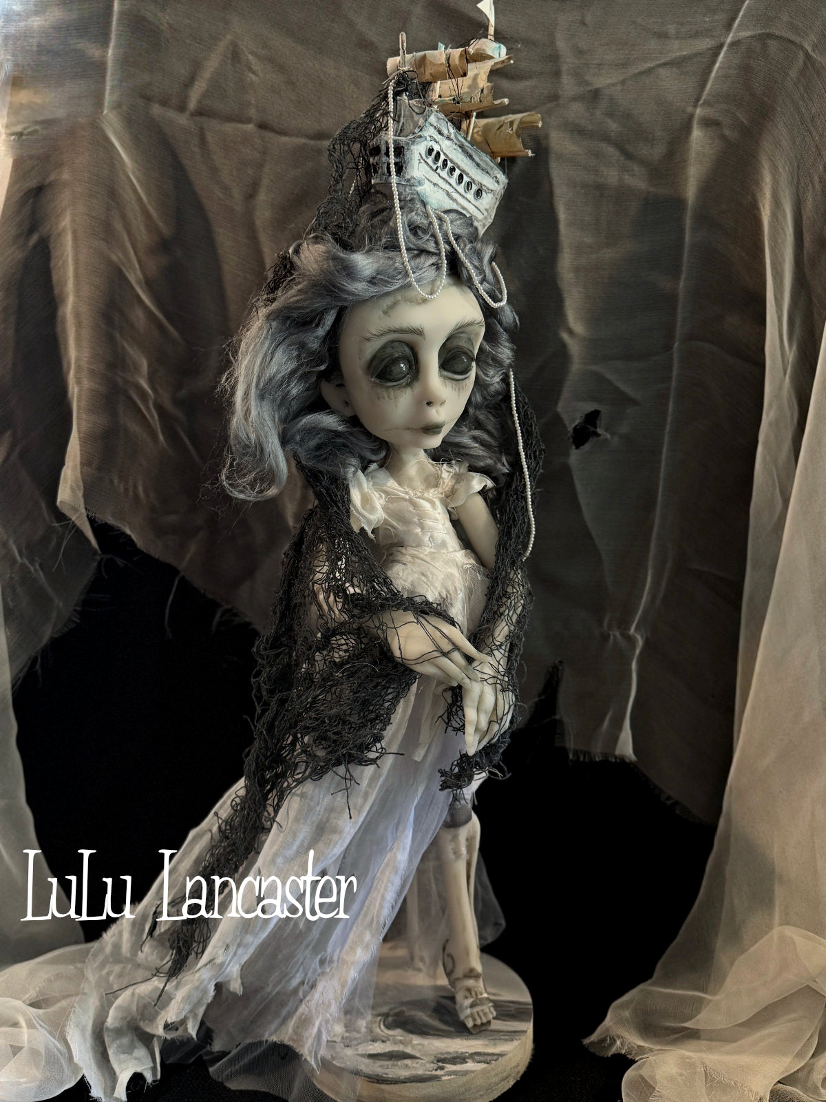 The Mizzen Widow Ghost ship ~Original LuLu Lancaster Art Doll