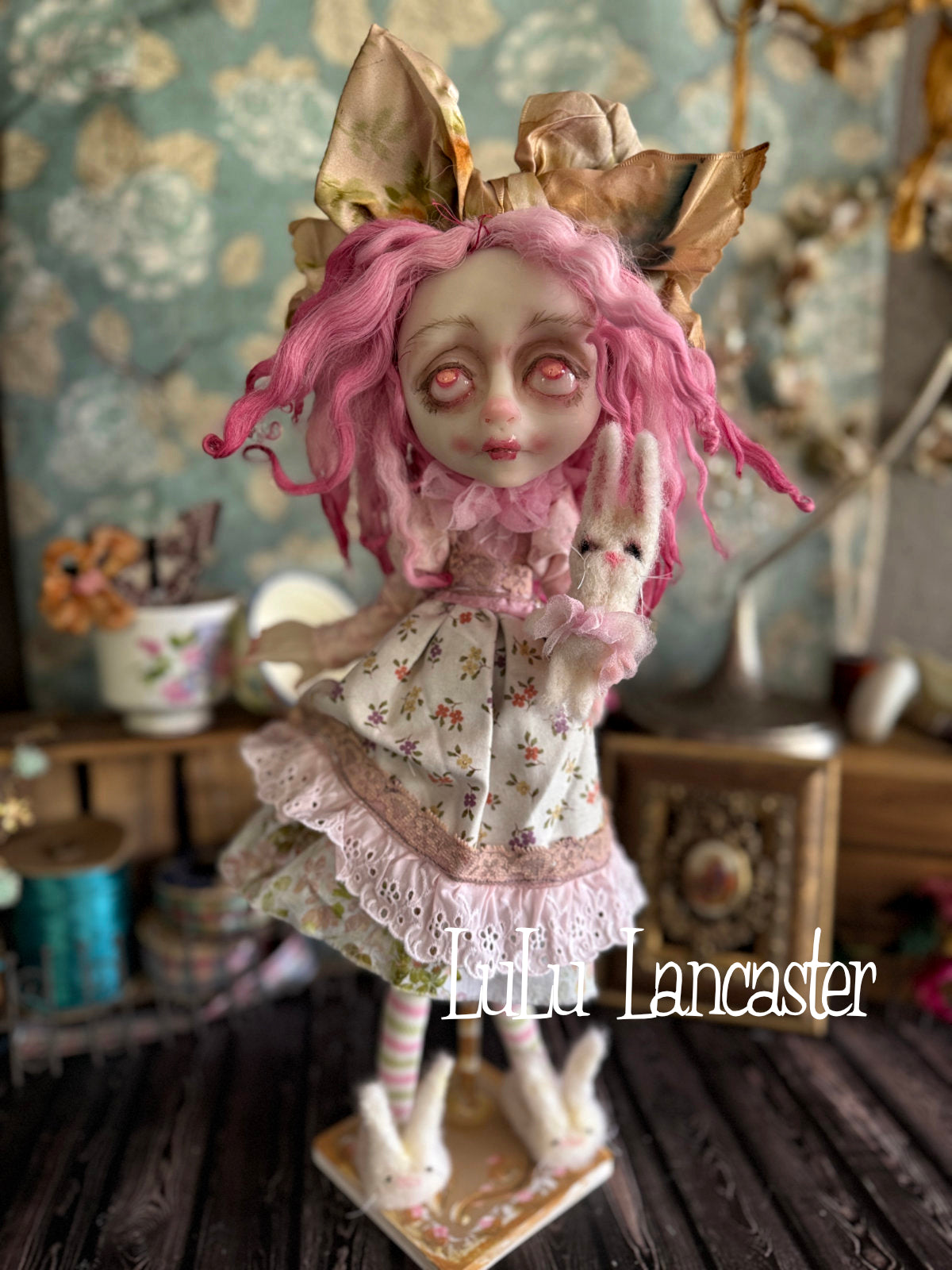 Nellie pink spring Goth Original LuLu Lancaster Art Doll