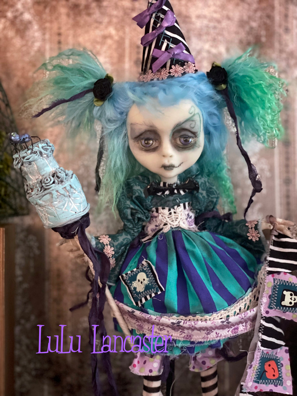 Paisley Halloween Party Kid Original LuLu Lancaster Art Dolls