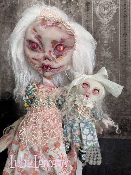 Pamela the Zombie Vampire Original LuLu Lancaster Art Doll~Hinge Artist Collective Group show Dichotomy