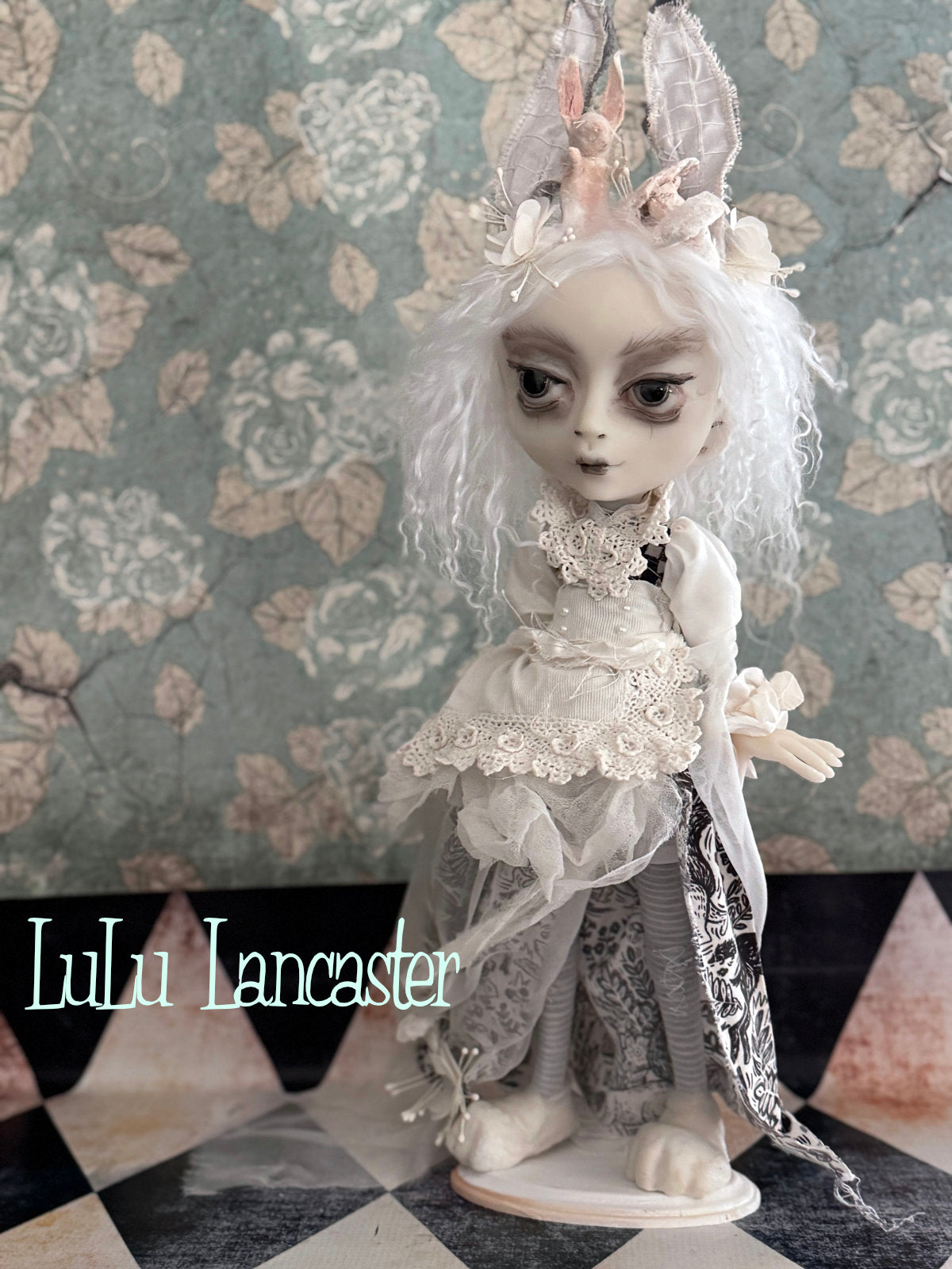 Pardon the White Rabbit Original LuLu Lancaster Art Doll