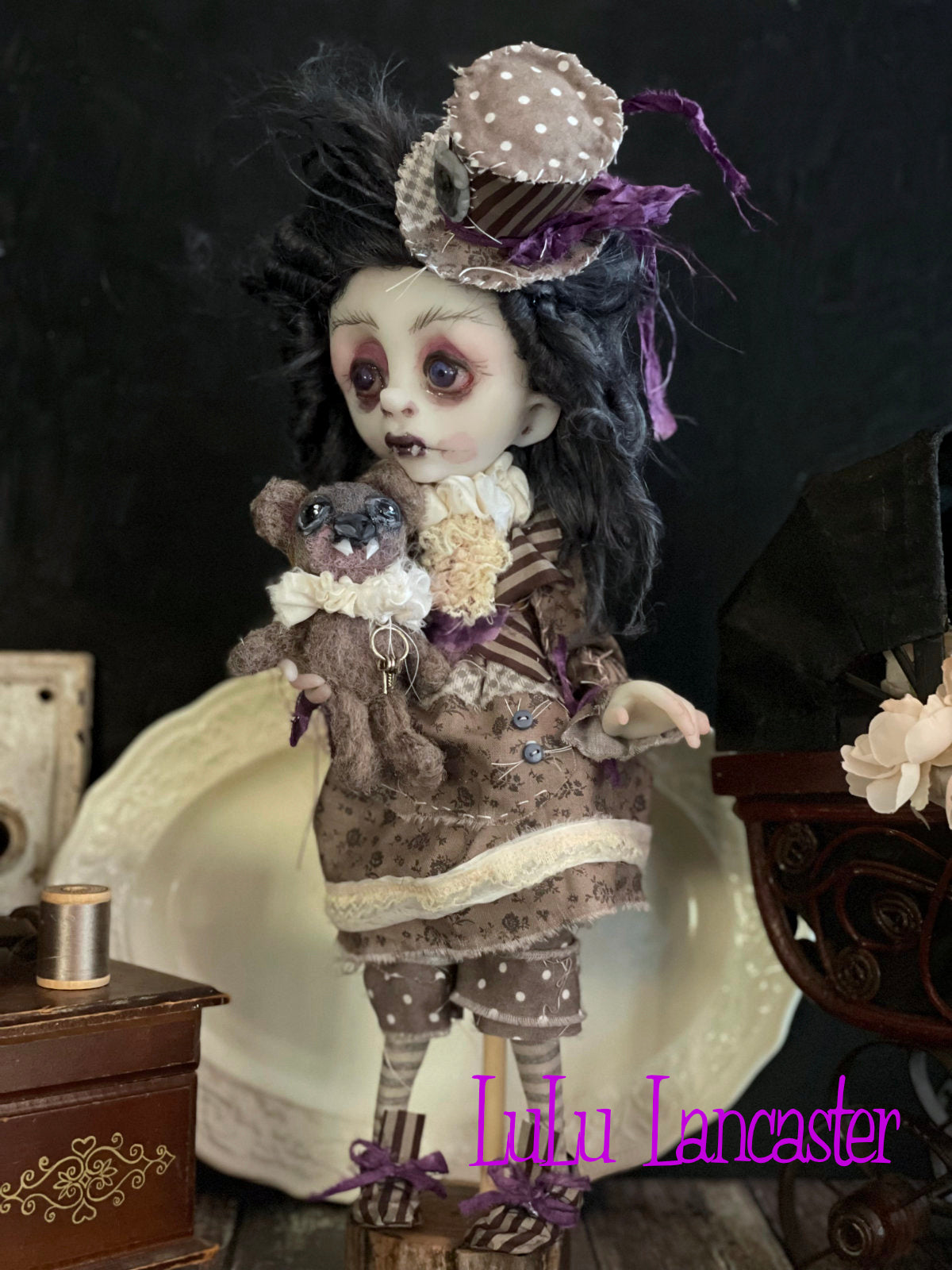 Penelope Vampire Original LuLu Lancaster Halloween Art Dolls