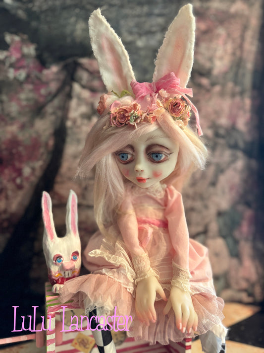 Pink Alice Rabbit~ Original Lulu Lancaster Art Doll