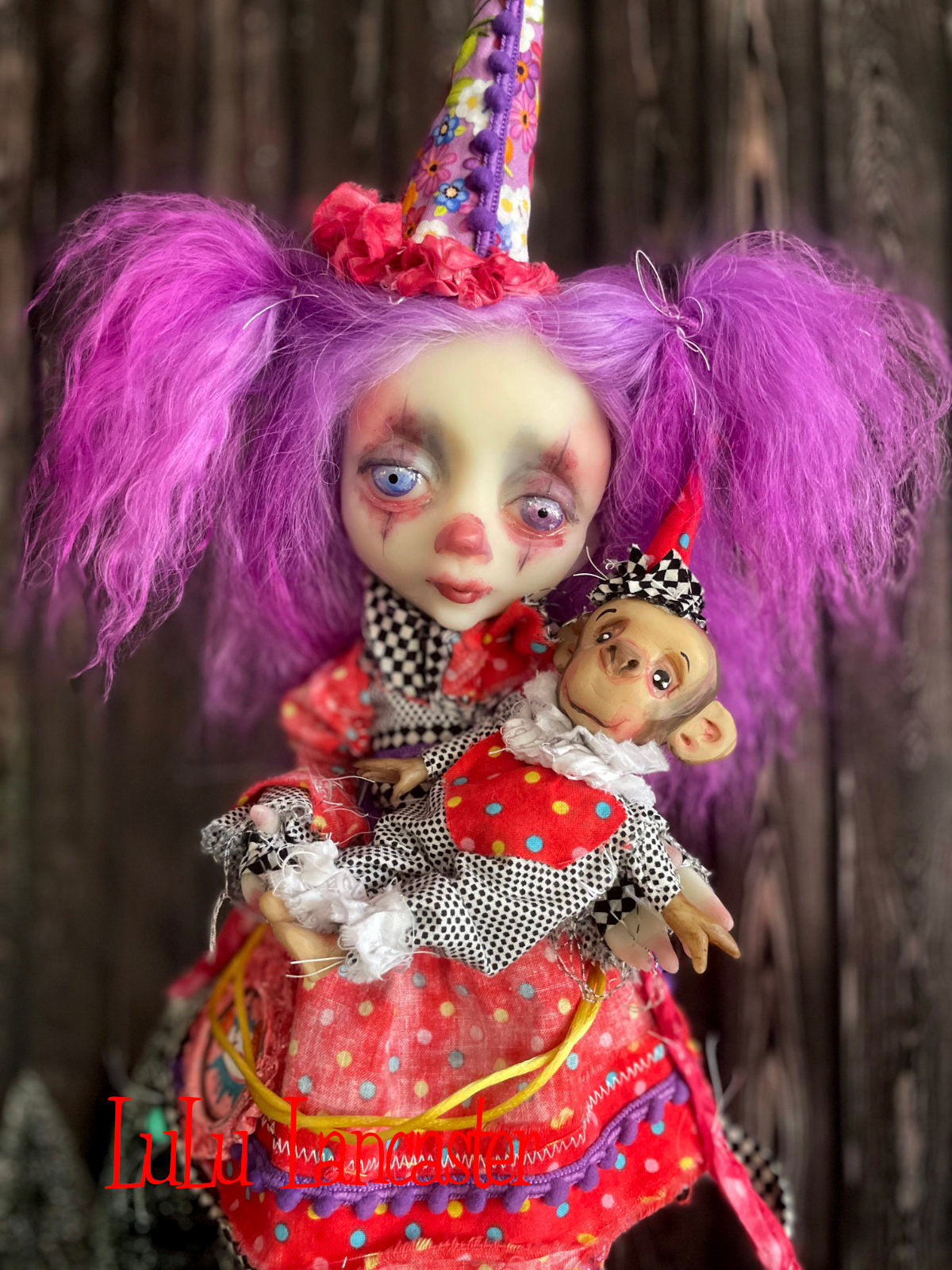 Posey and PipPop Poupee the clown Original LuLu Lancaster Art Doll