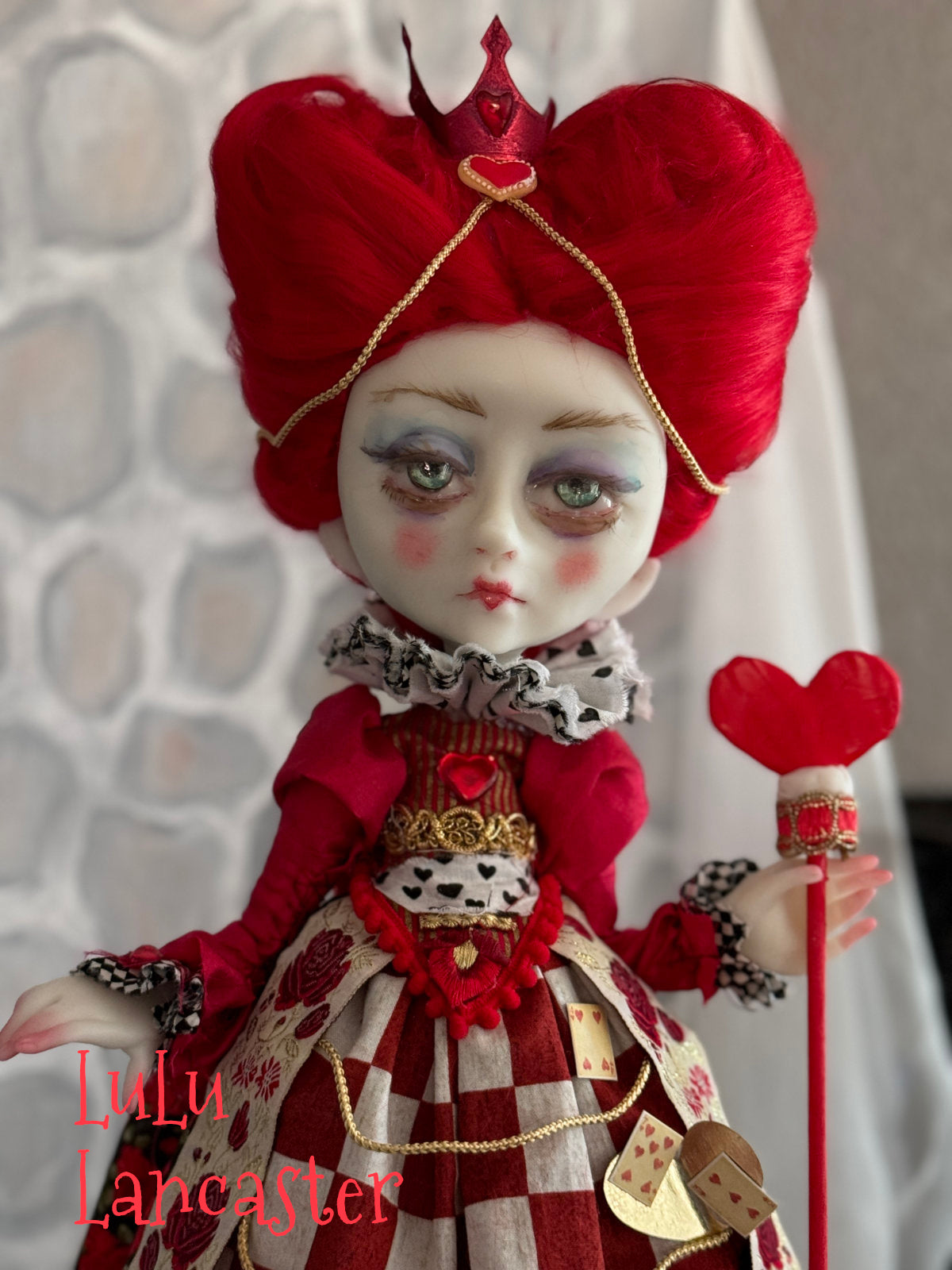 Queen of Hearts Wonderland Original LuLu Lancaster Art Doll