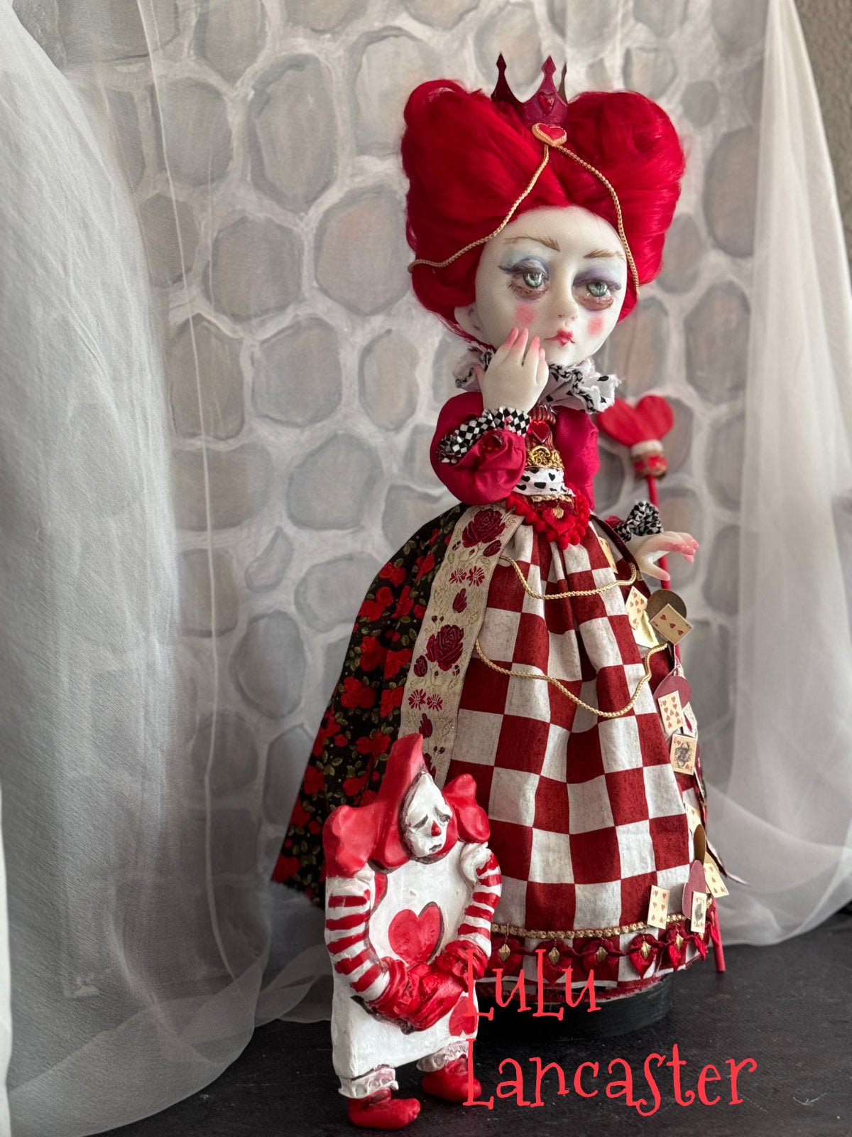 Queen of Hearts Wonderland Original LuLu Lancaster Art Doll