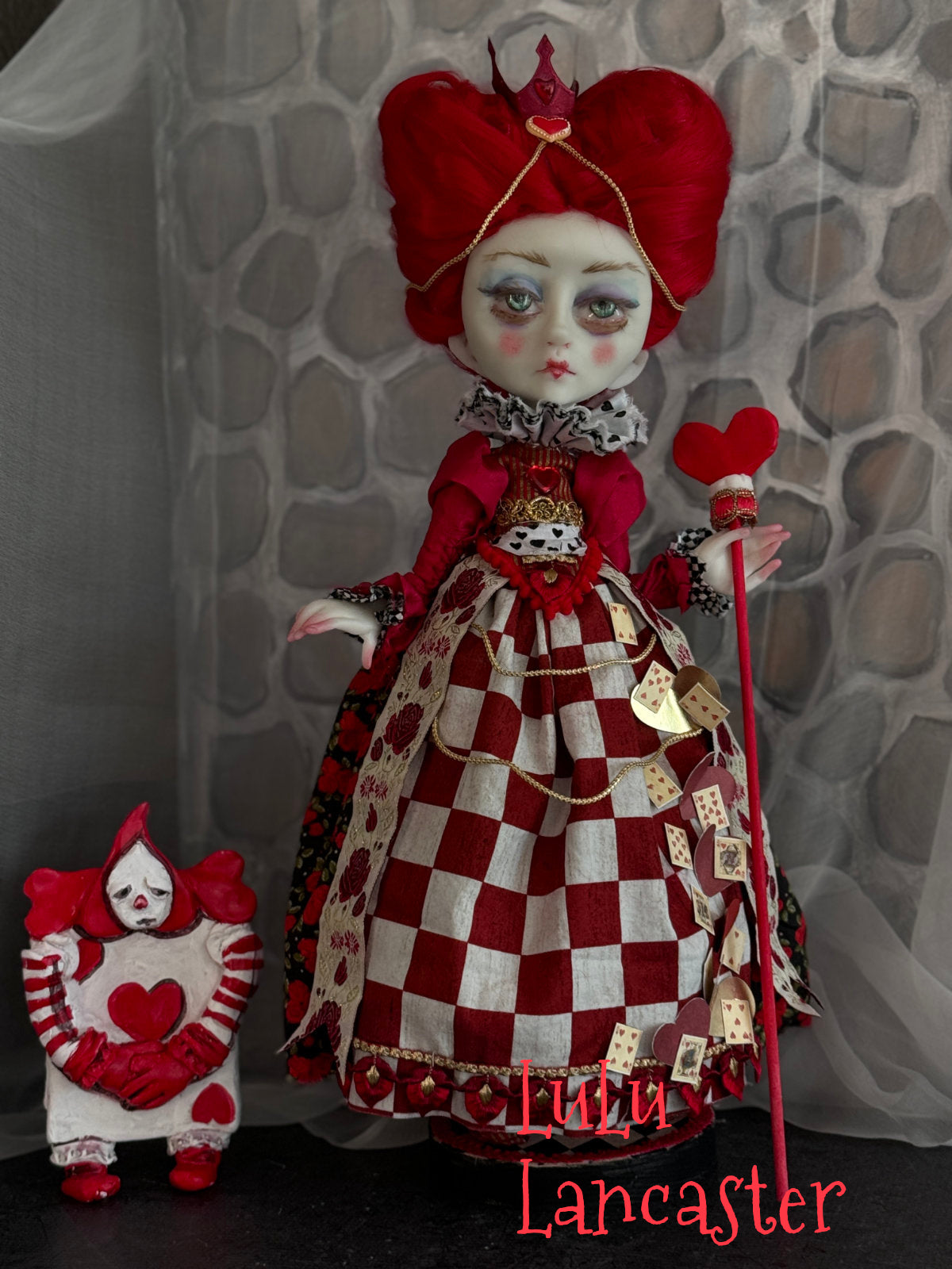 Queen of Hearts Wonderland Original LuLu Lancaster Art Doll