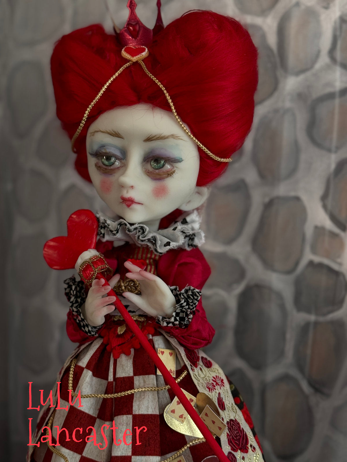 Queen of Hearts Wonderland Original LuLu Lancaster Art Doll