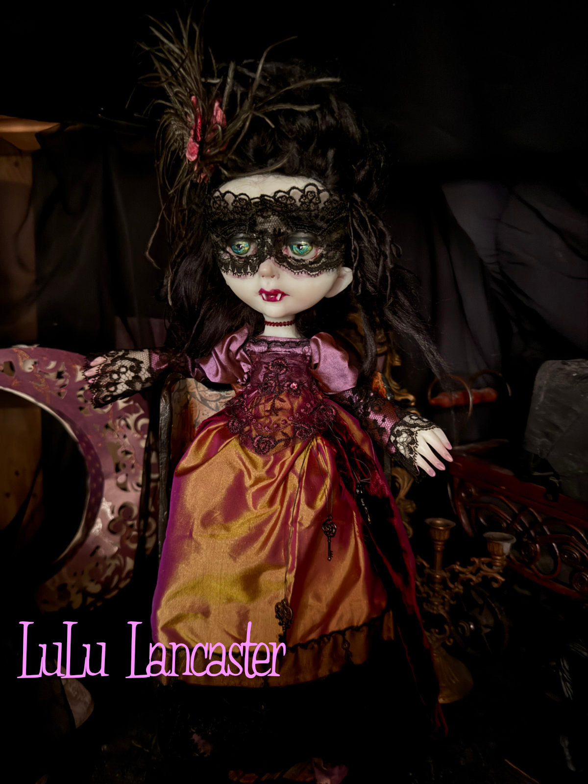 Regina Masquerade Goth Vampire Original LuLu Lancaster Art Doll