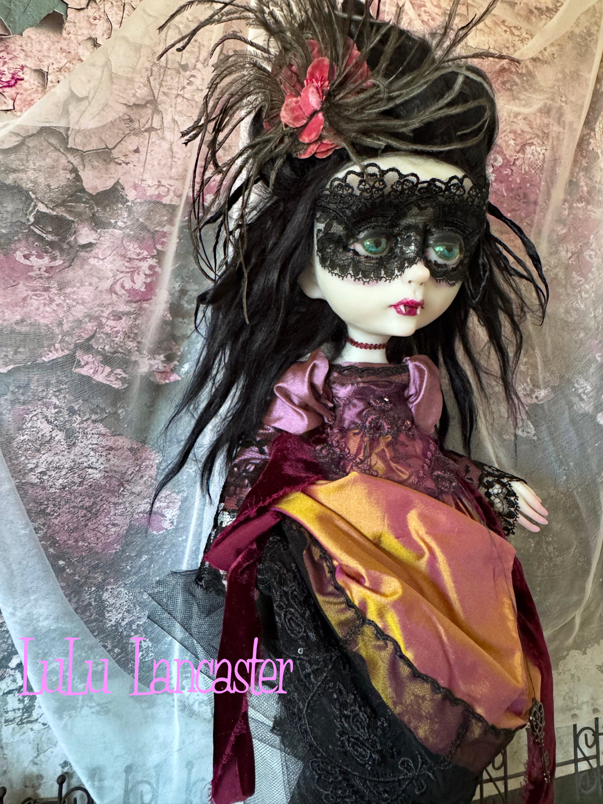 Regina Masquerade Goth Vampire Original LuLu Lancaster Art Doll