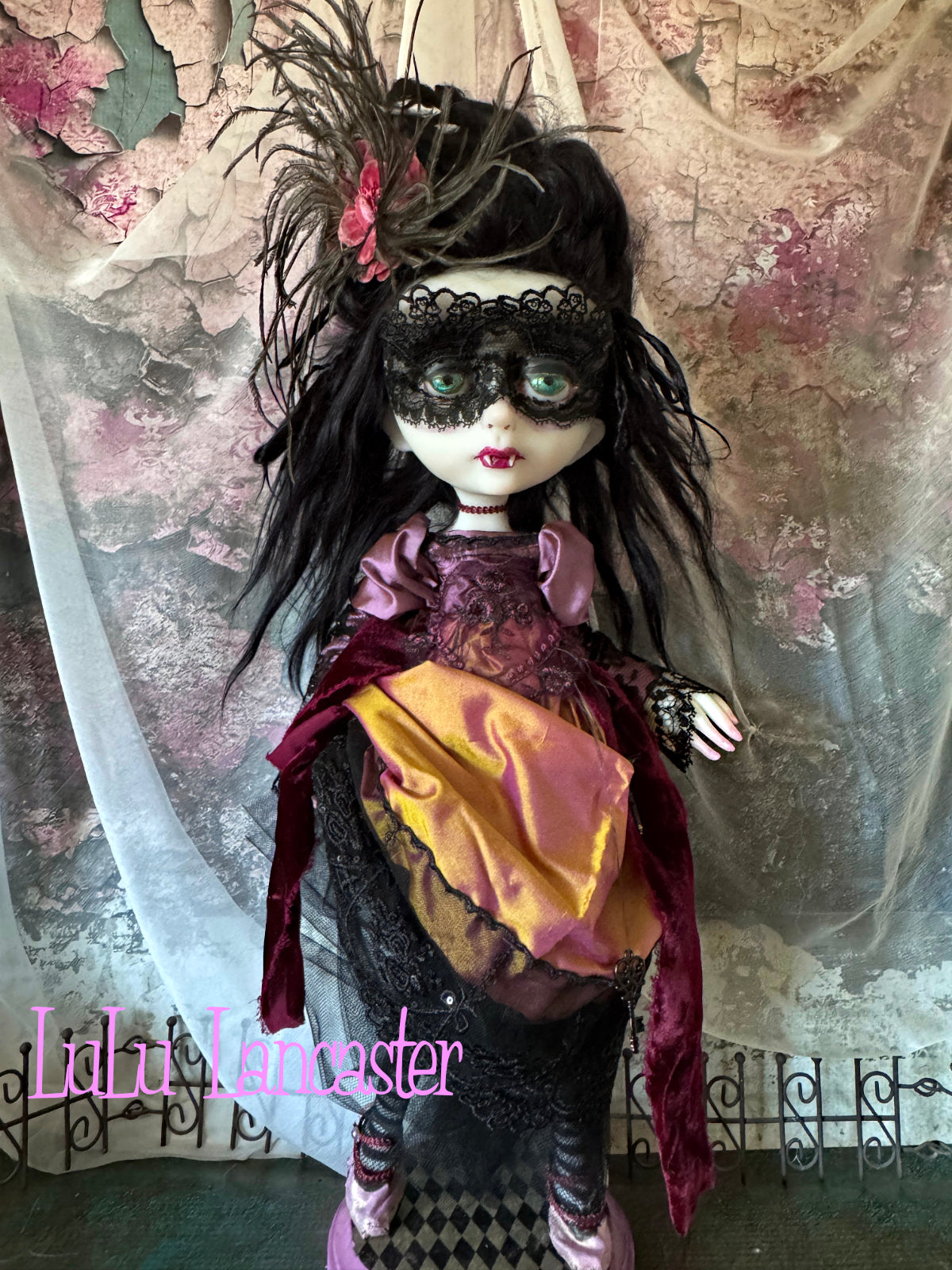 Regina Masquerade Goth Vampire Original LuLu Lancaster Art Doll