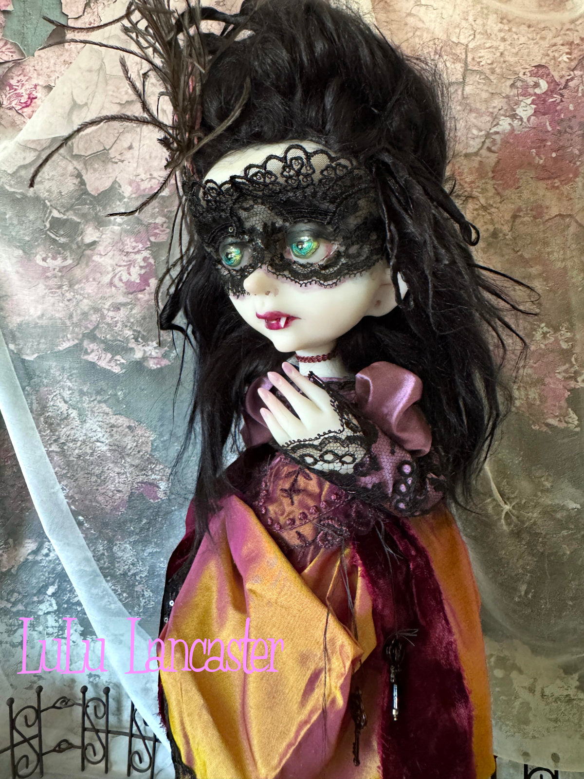 Regina Masquerade Goth Vampire Original LuLu Lancaster Art Doll