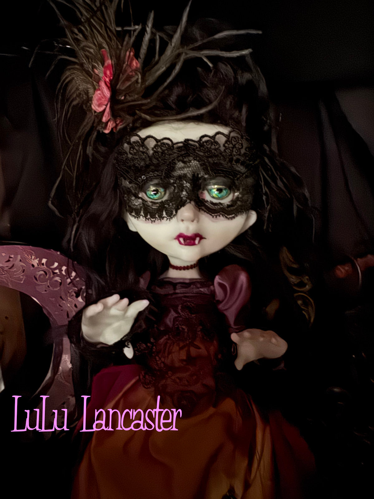 Regina Masquerade Goth Vampire Original LuLu Lancaster Art Doll