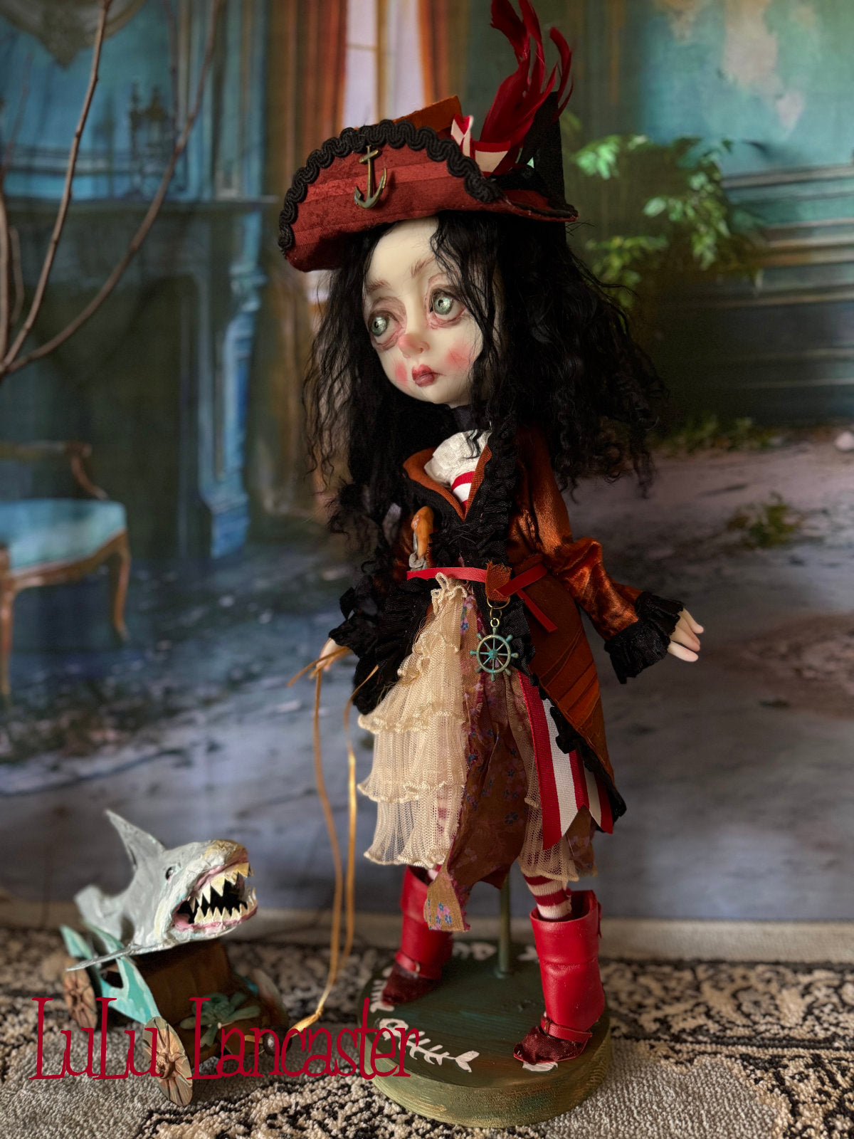 Robin Redboots the Pirate ~Original LuLu Lancaster Art Doll