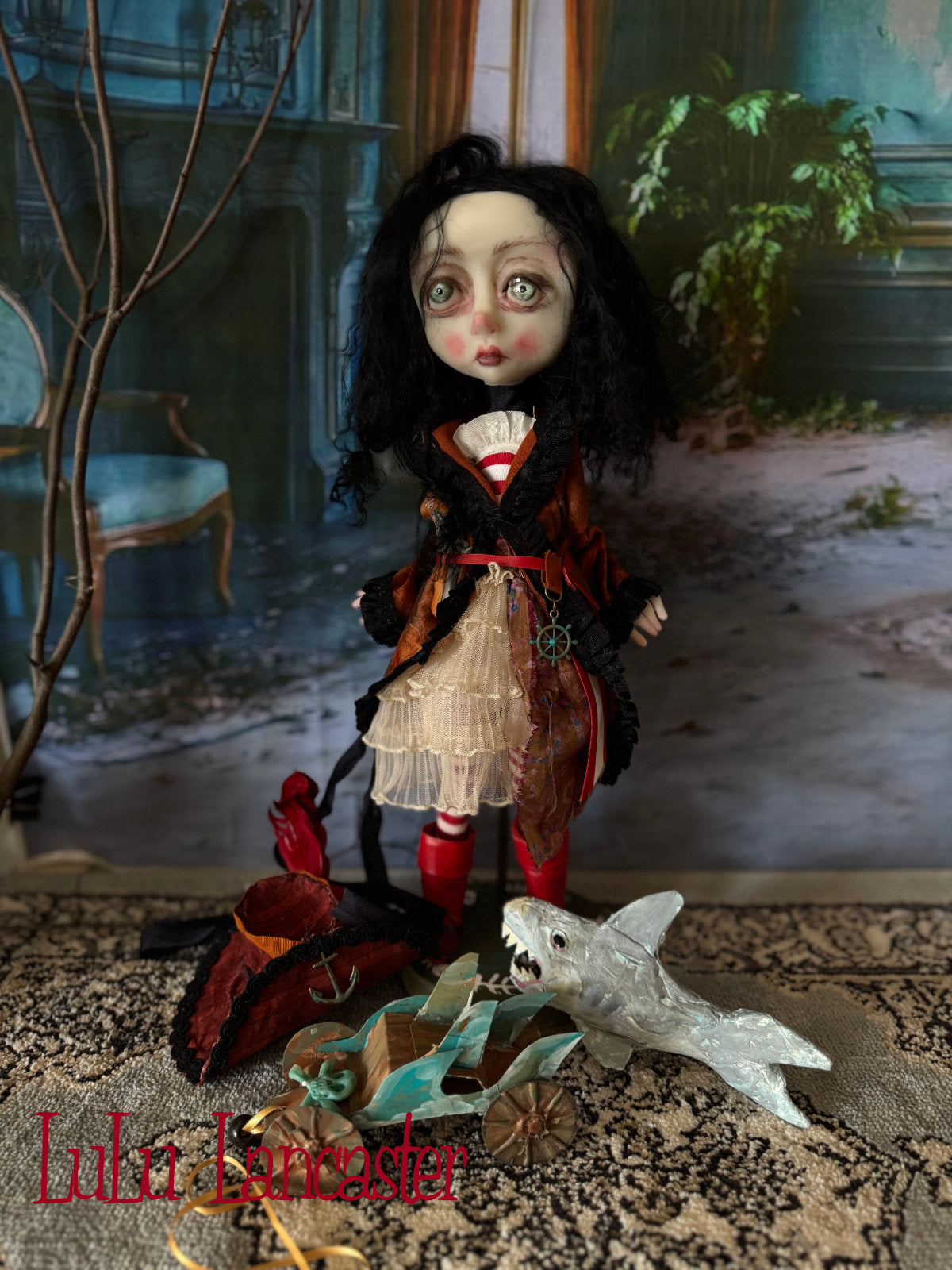 Robin Redboots the Pirate ~Original LuLu Lancaster Art Doll