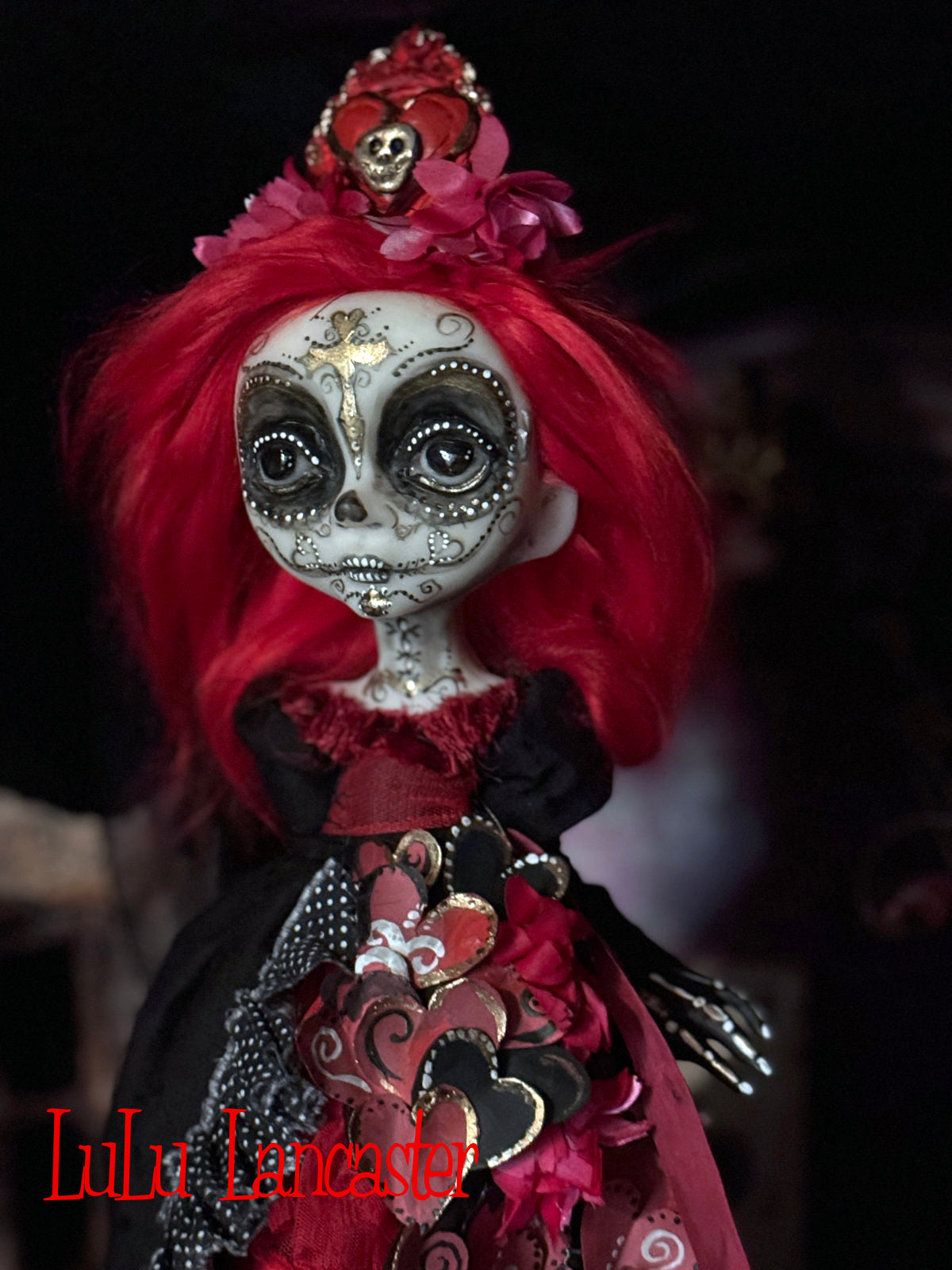 Senorita Rubi  Day of the Dead Valloween Original LuLu Lancaster Art Doll