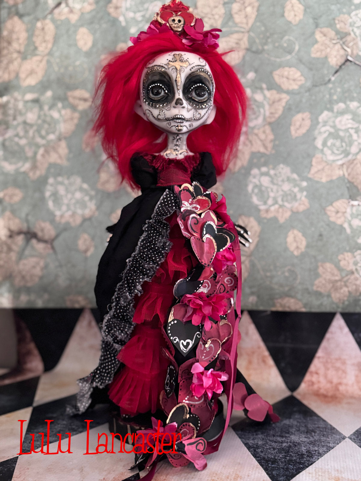 Senorita Rubi  Day of the Dead Valloween Original LuLu Lancaster Art Doll