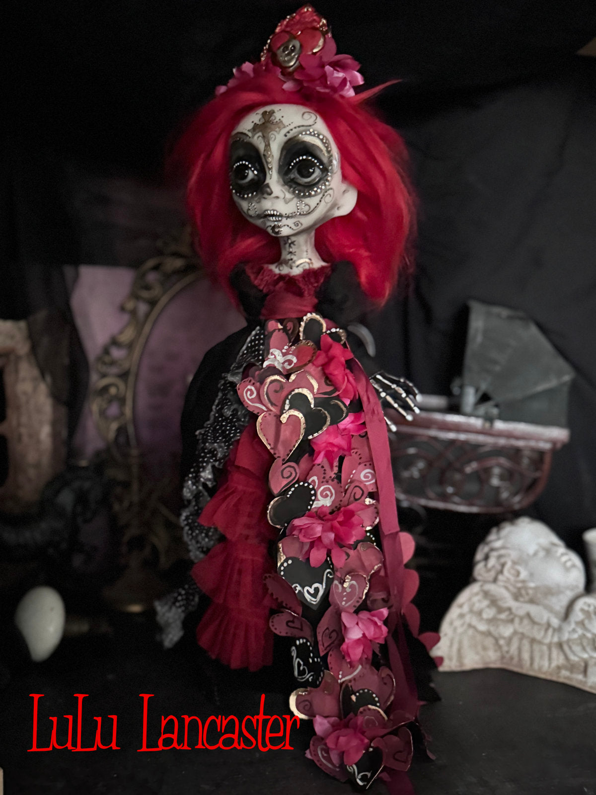 Senorita Rubi  Day of the Dead Valloween Original LuLu Lancaster Art Doll