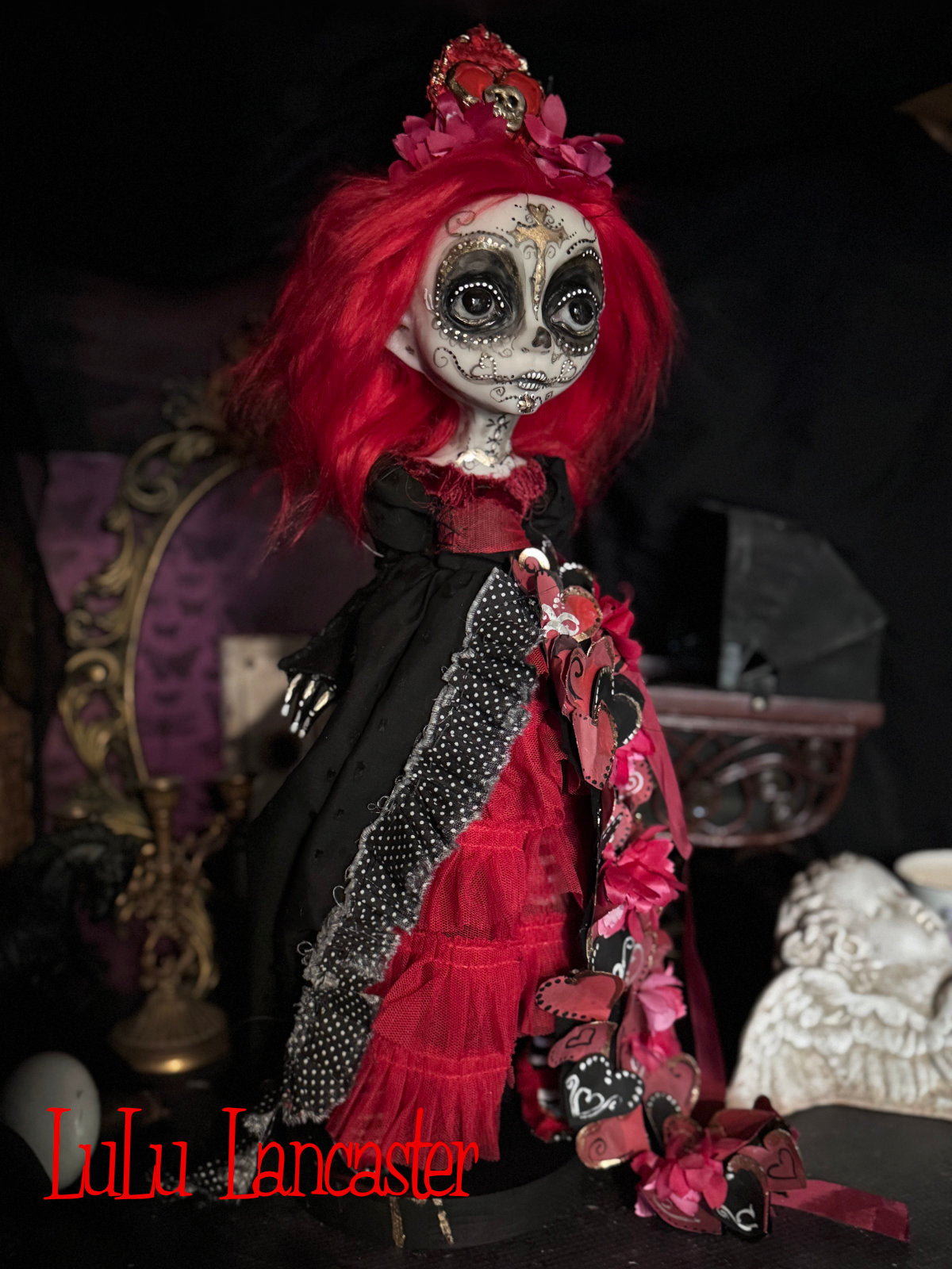 Senorita Rubi  Day of the Dead Valloween Original LuLu Lancaster Art Doll