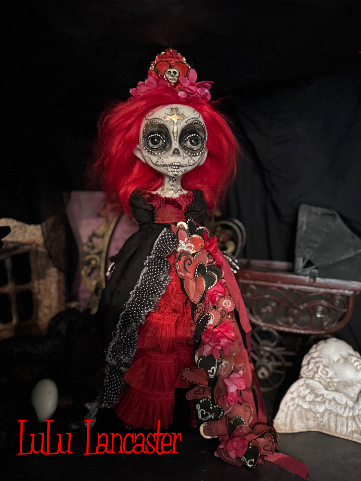 Senorita Rubi  Day of the Dead Valloween Original LuLu Lancaster Art Doll