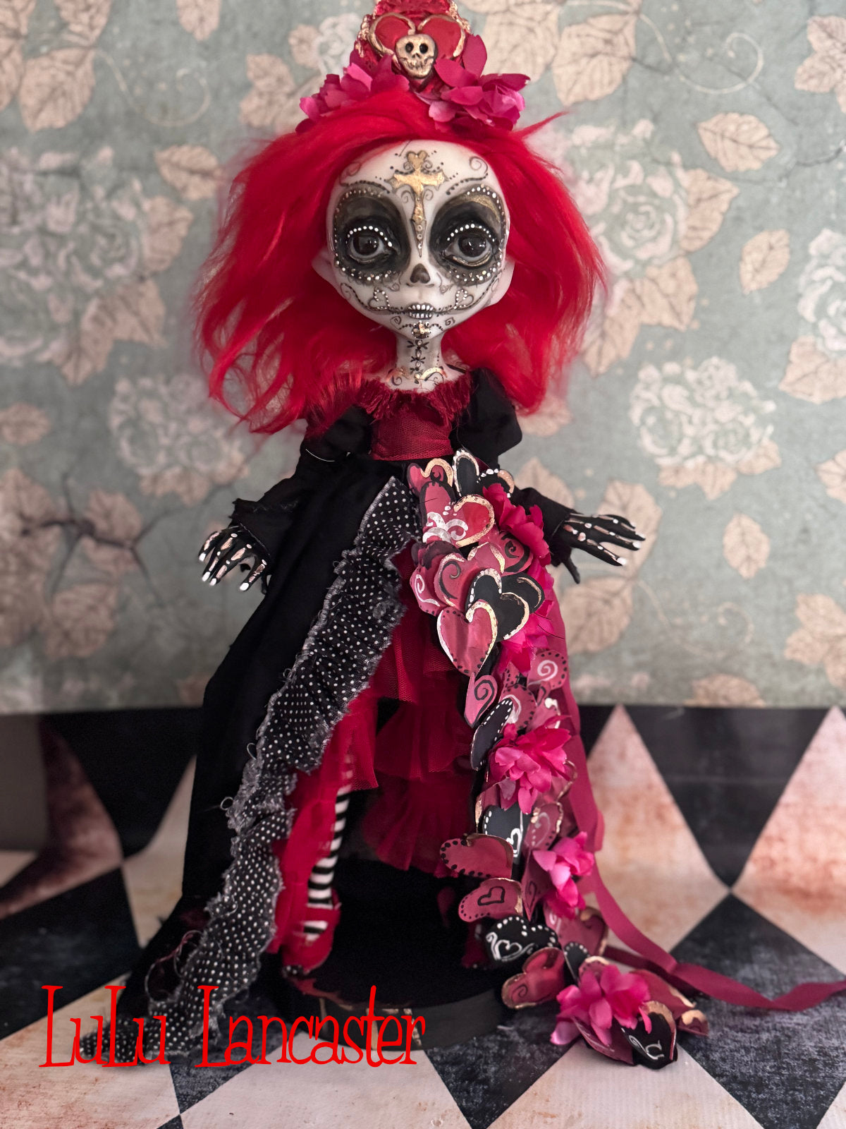 Senorita Rubi  Day of the Dead Valloween Original LuLu Lancaster Art Doll