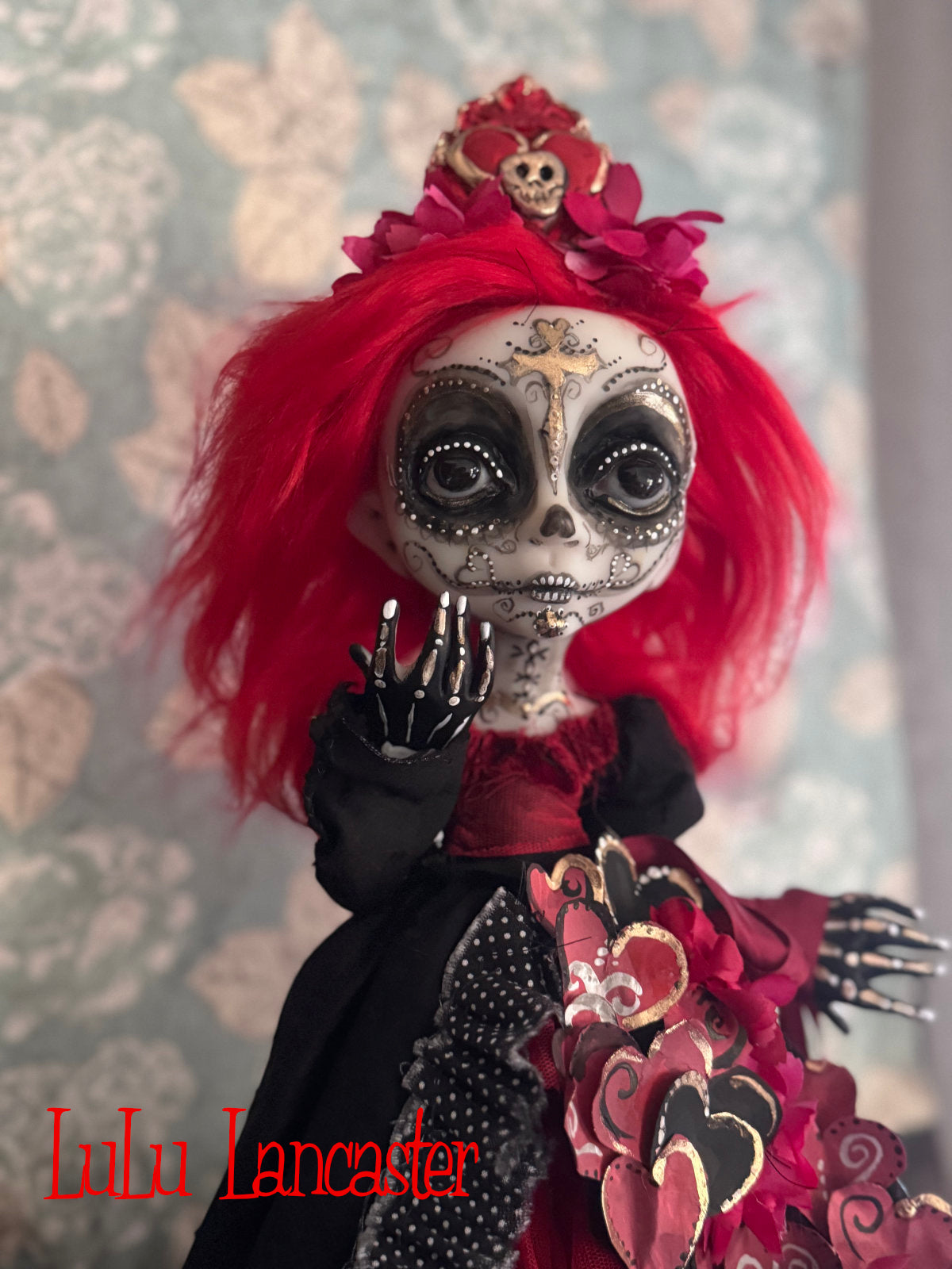 Senorita Rubi  Day of the Dead Valloween Original LuLu Lancaster Art Doll