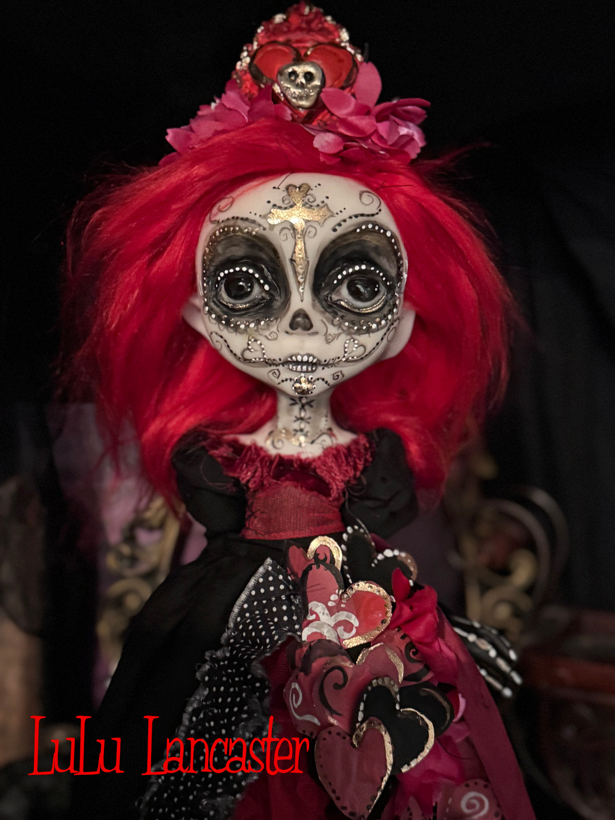 Senorita Rubi  Day of the Dead Valloween Original LuLu Lancaster Art Doll